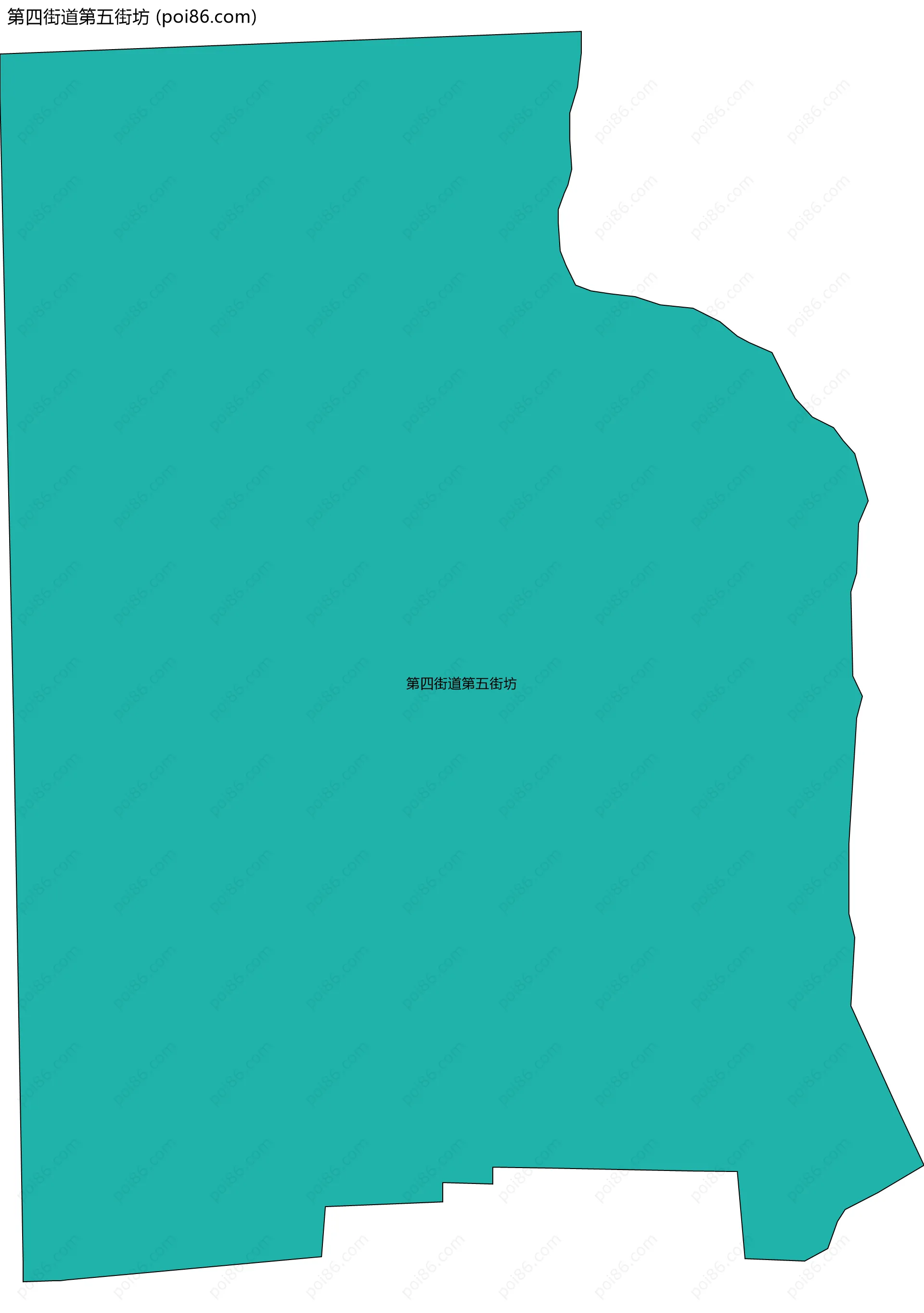 第四街道第五街坊边界地图