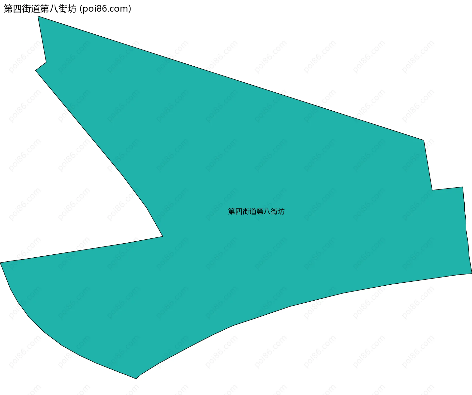 第四街道第八街坊边界地图