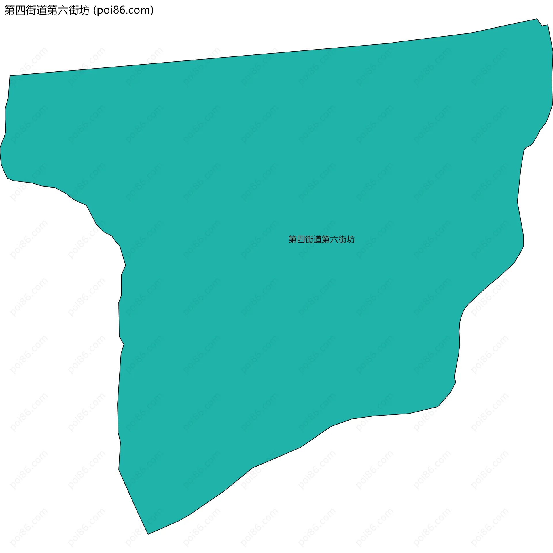 第四街道第六街坊边界地图