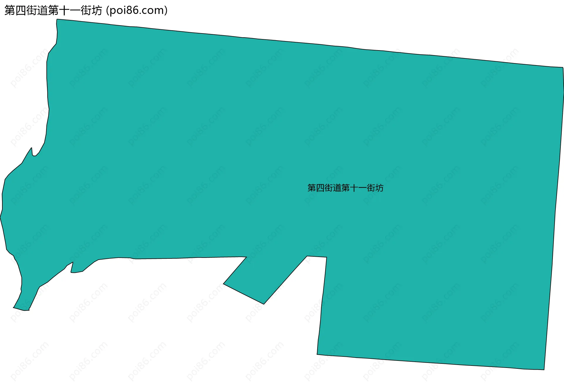 第四街道第十一街坊边界地图