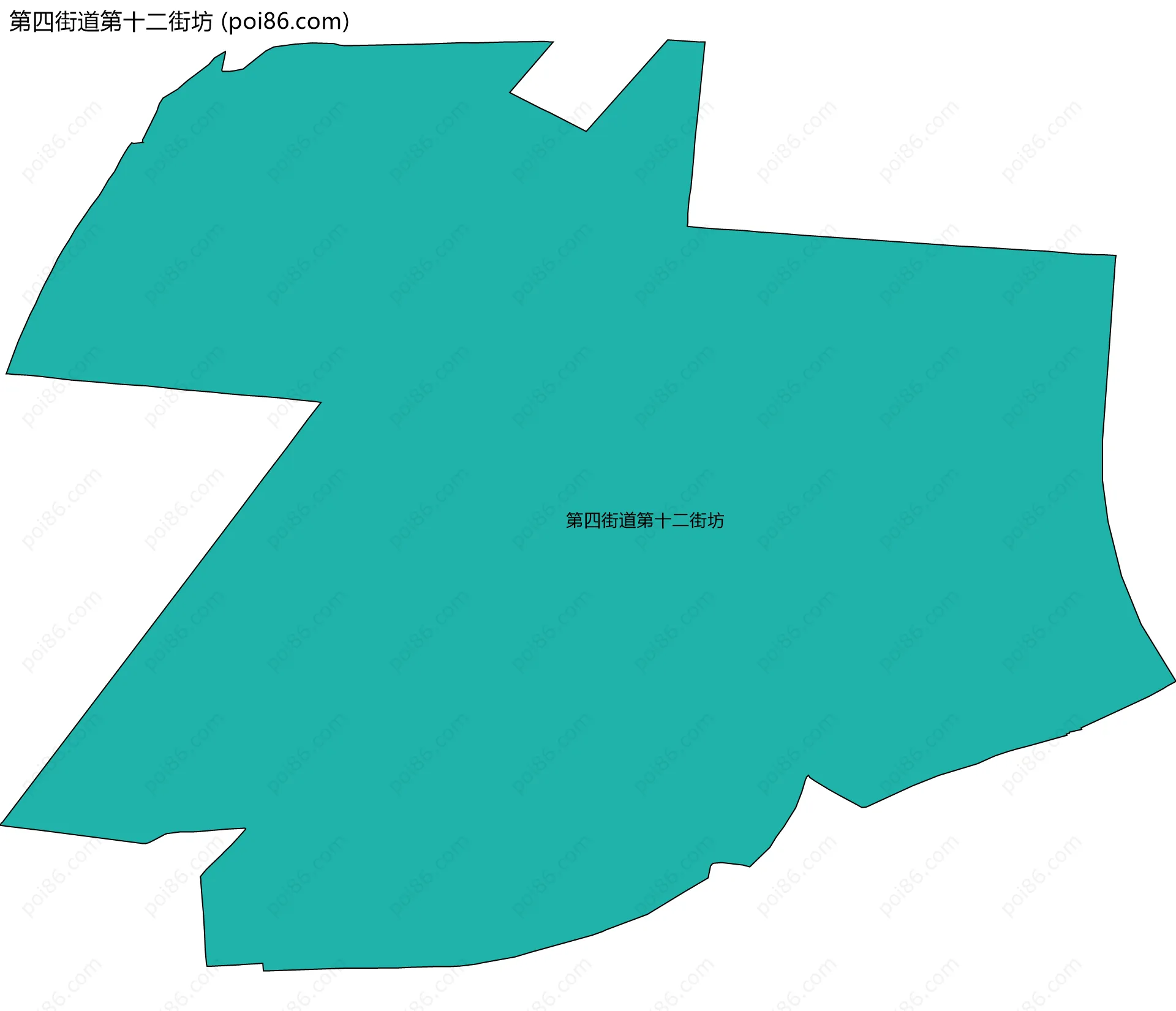 第四街道第十二街坊边界地图