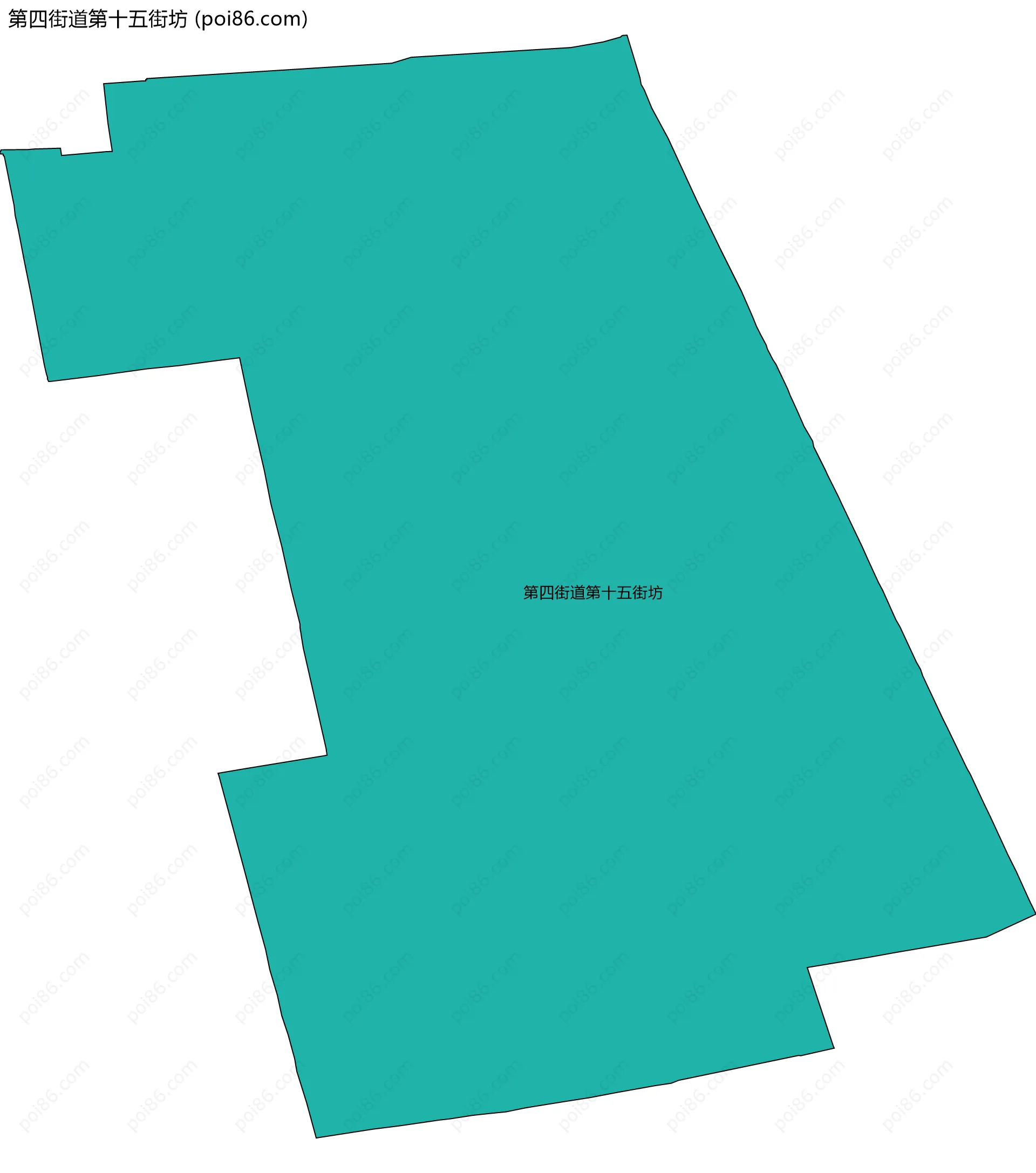 第四街道第十五街坊边界地图