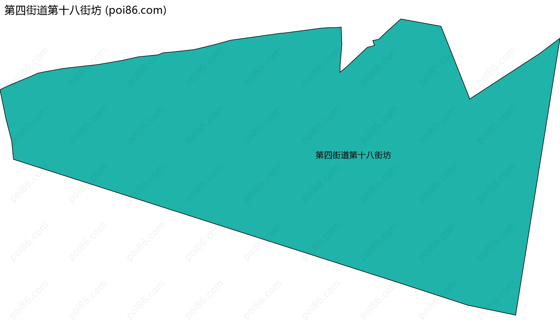 第四街道第十八街坊边界地图