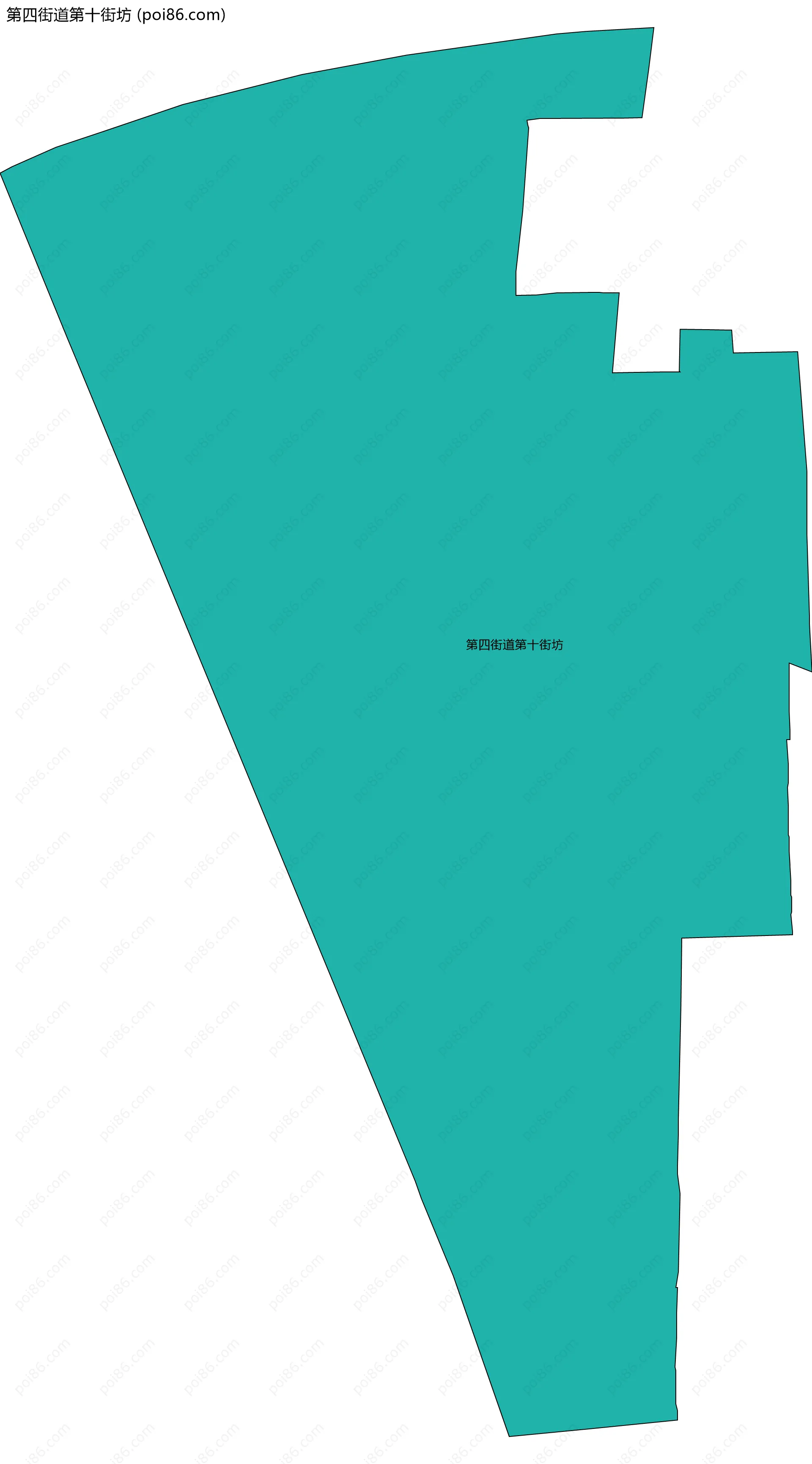 第四街道第十街坊边界地图