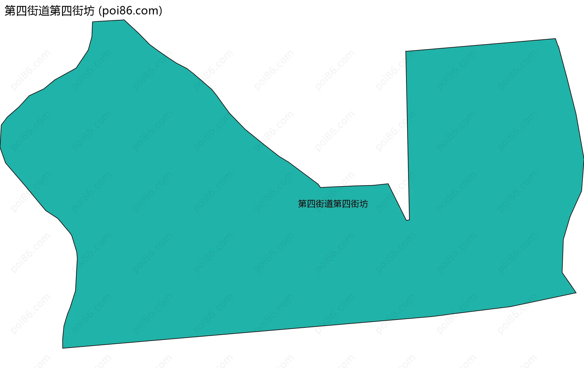 第四街道第四街坊边界地图