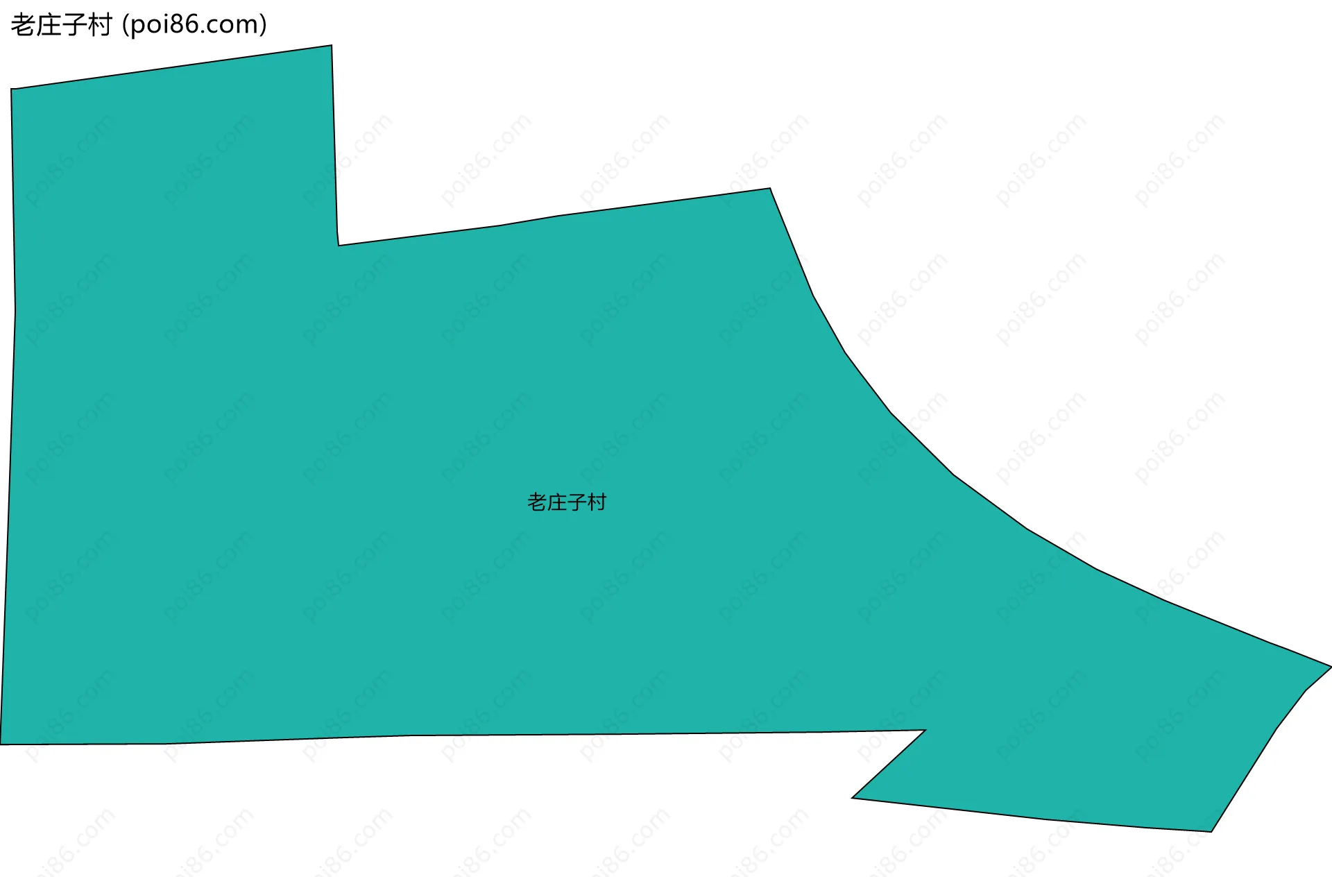 老庄子村边界地图