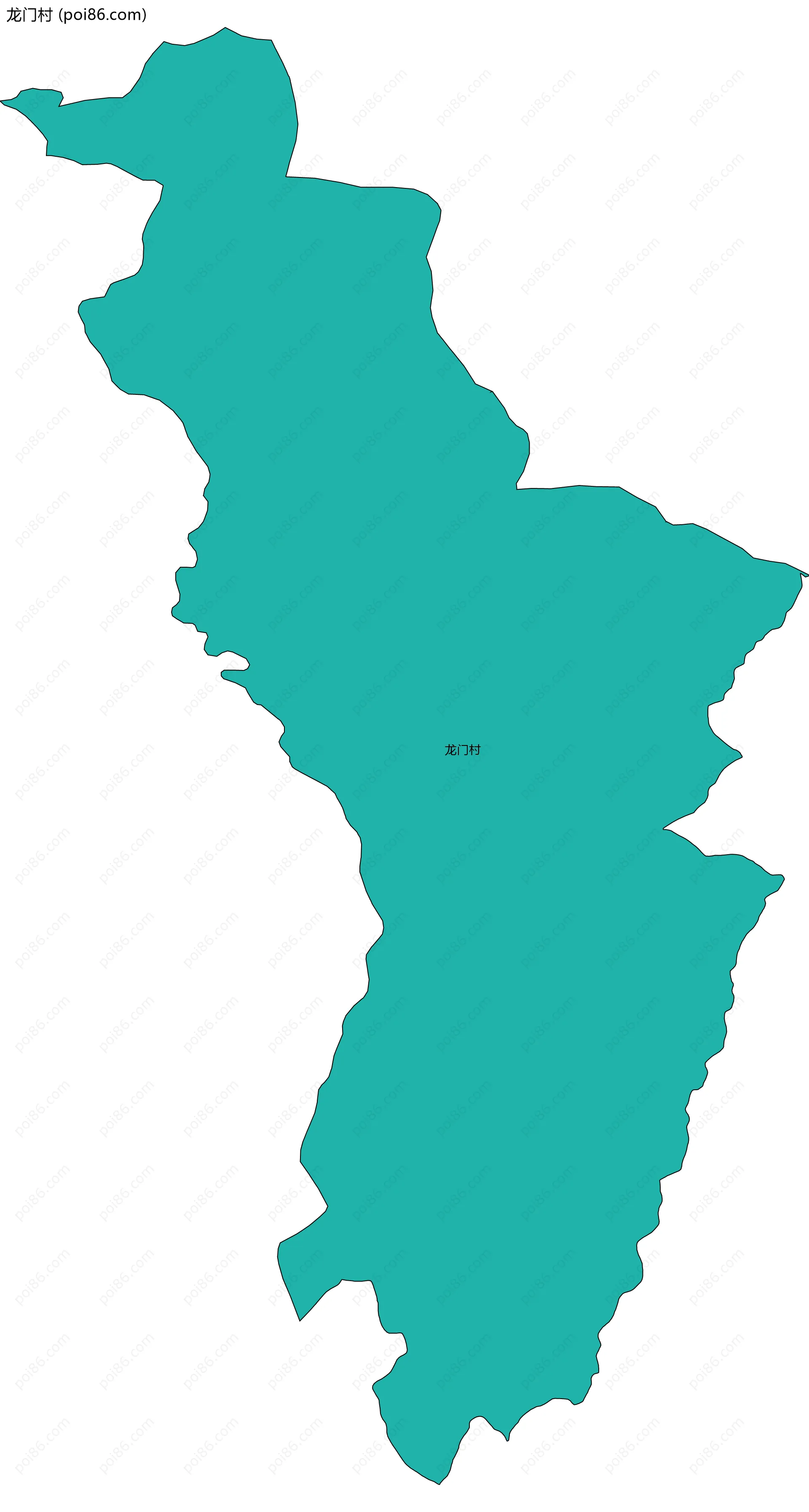 龙门村边界地图