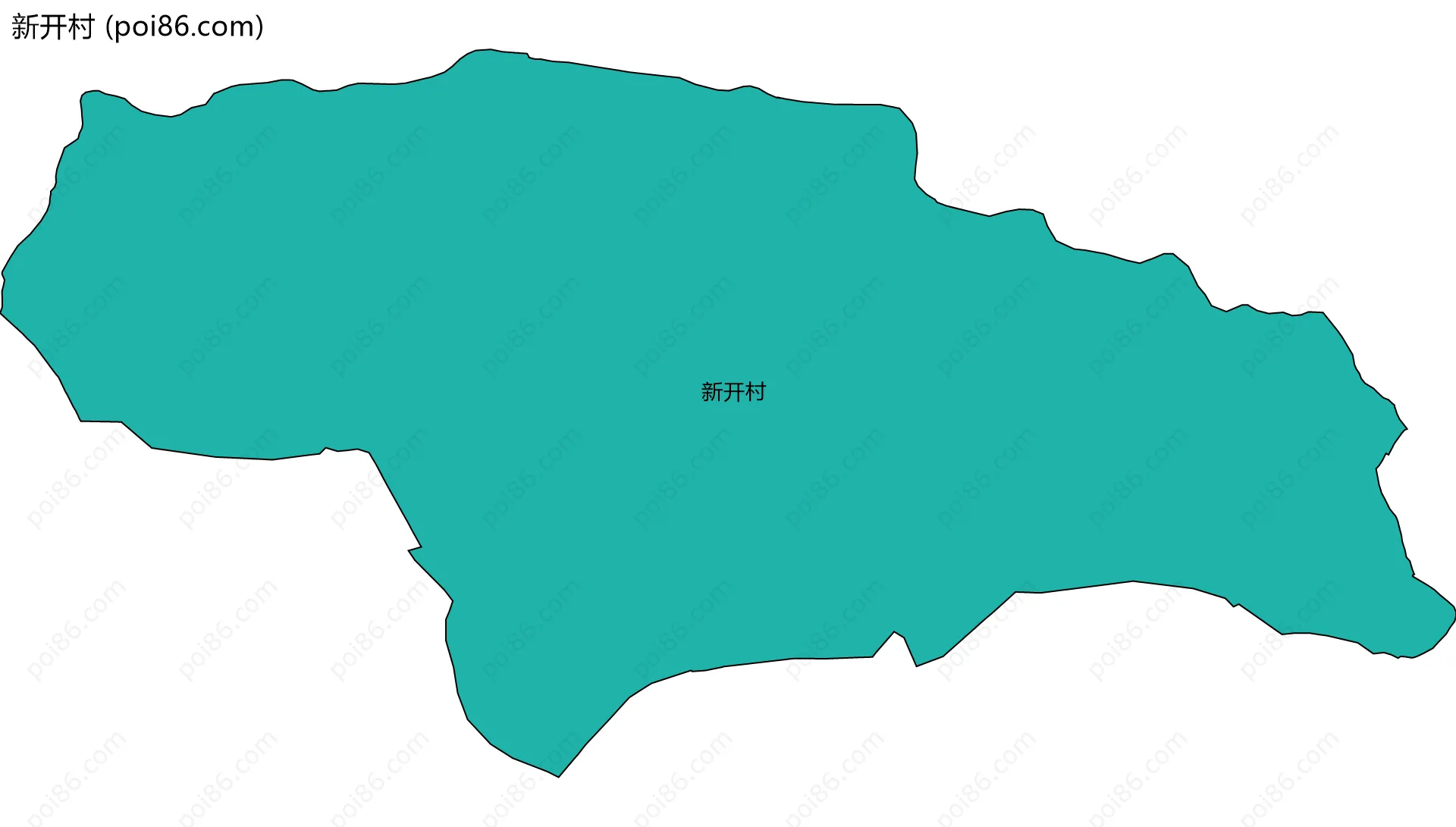 新开村边界地图