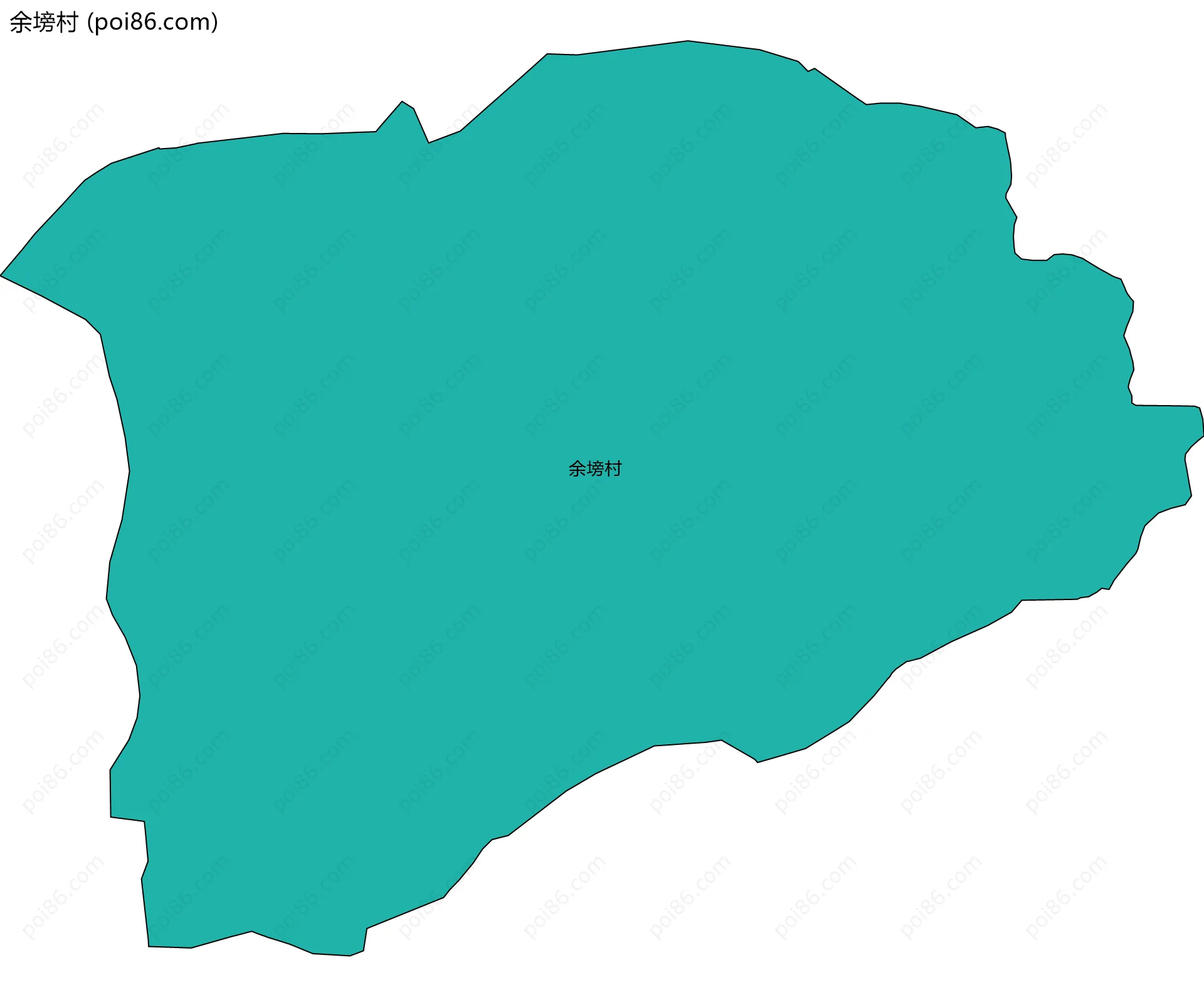 余塝村边界地图