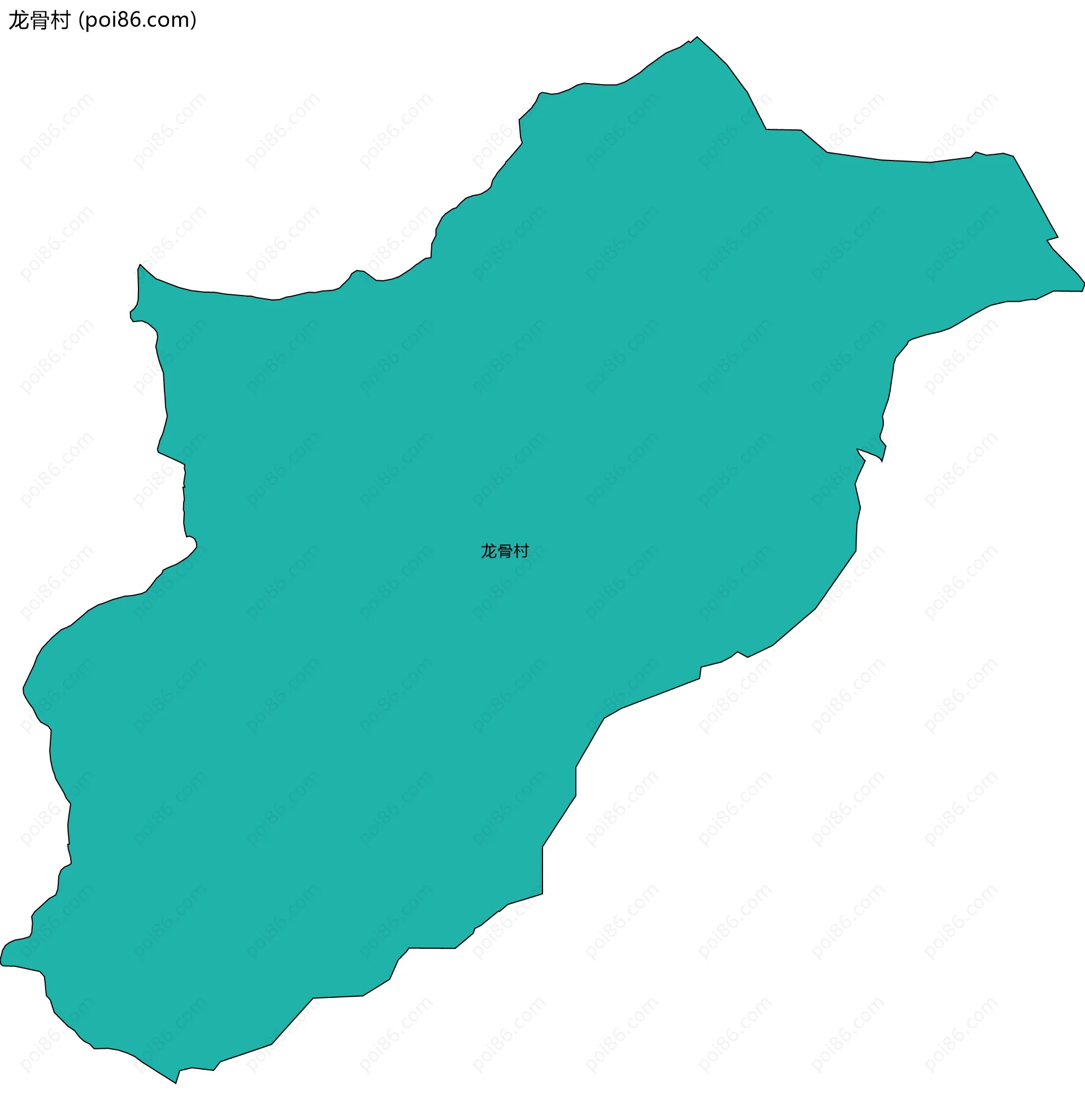 龙骨村边界地图