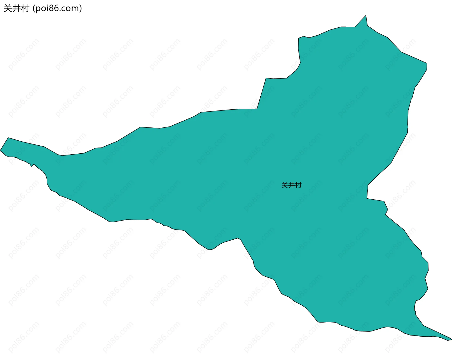 关井村边界地图