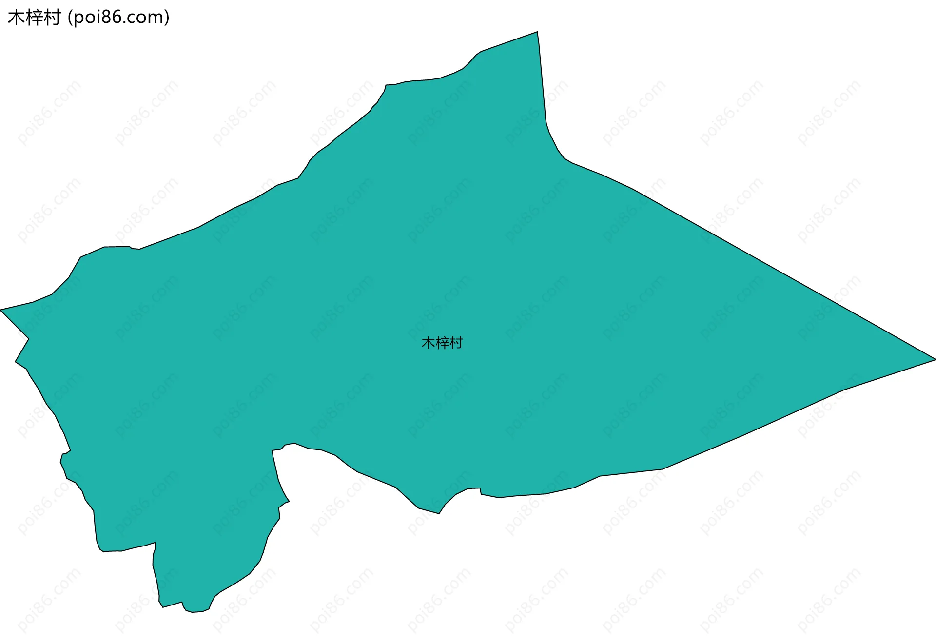 木梓村边界地图