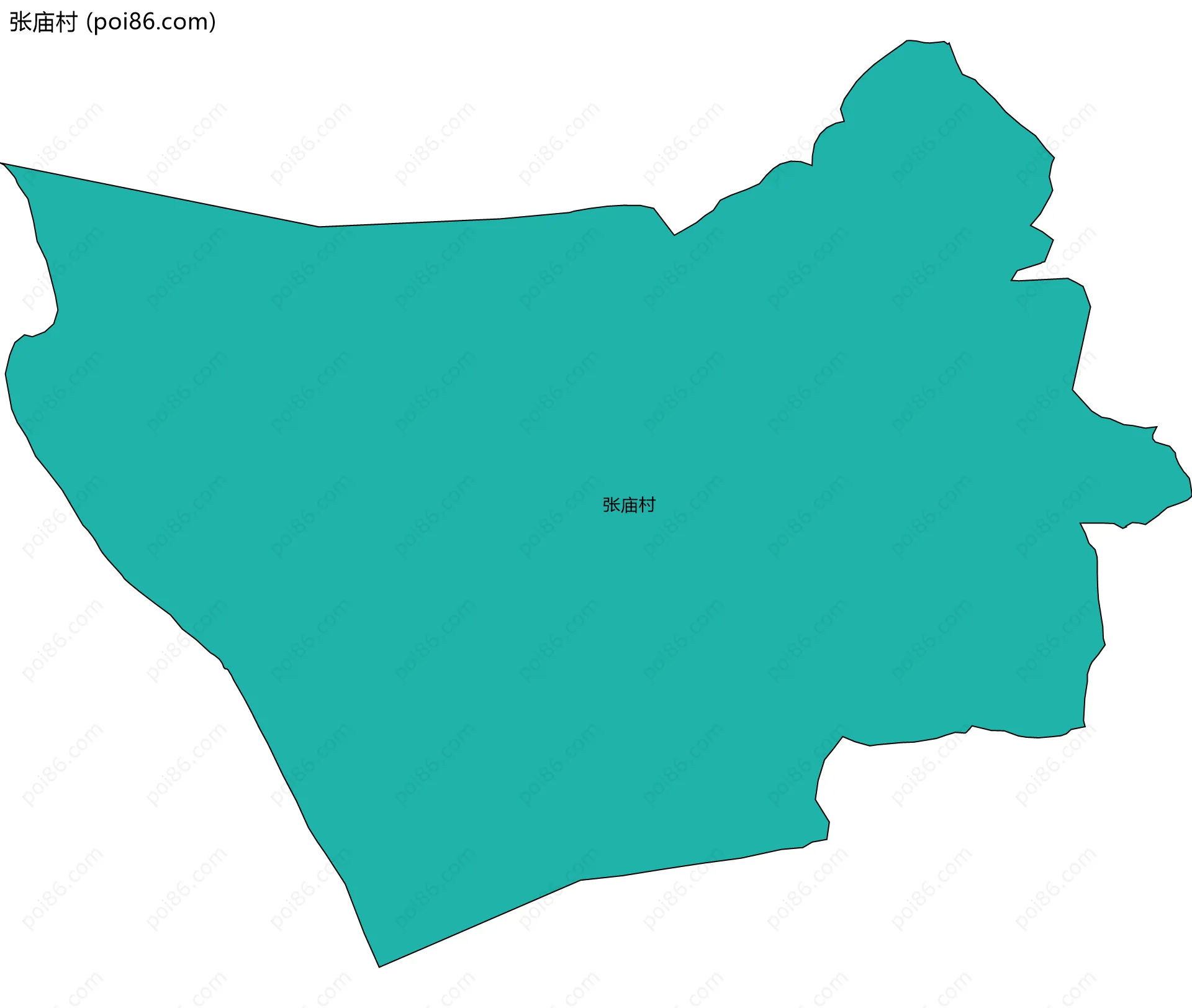 张庙村边界地图