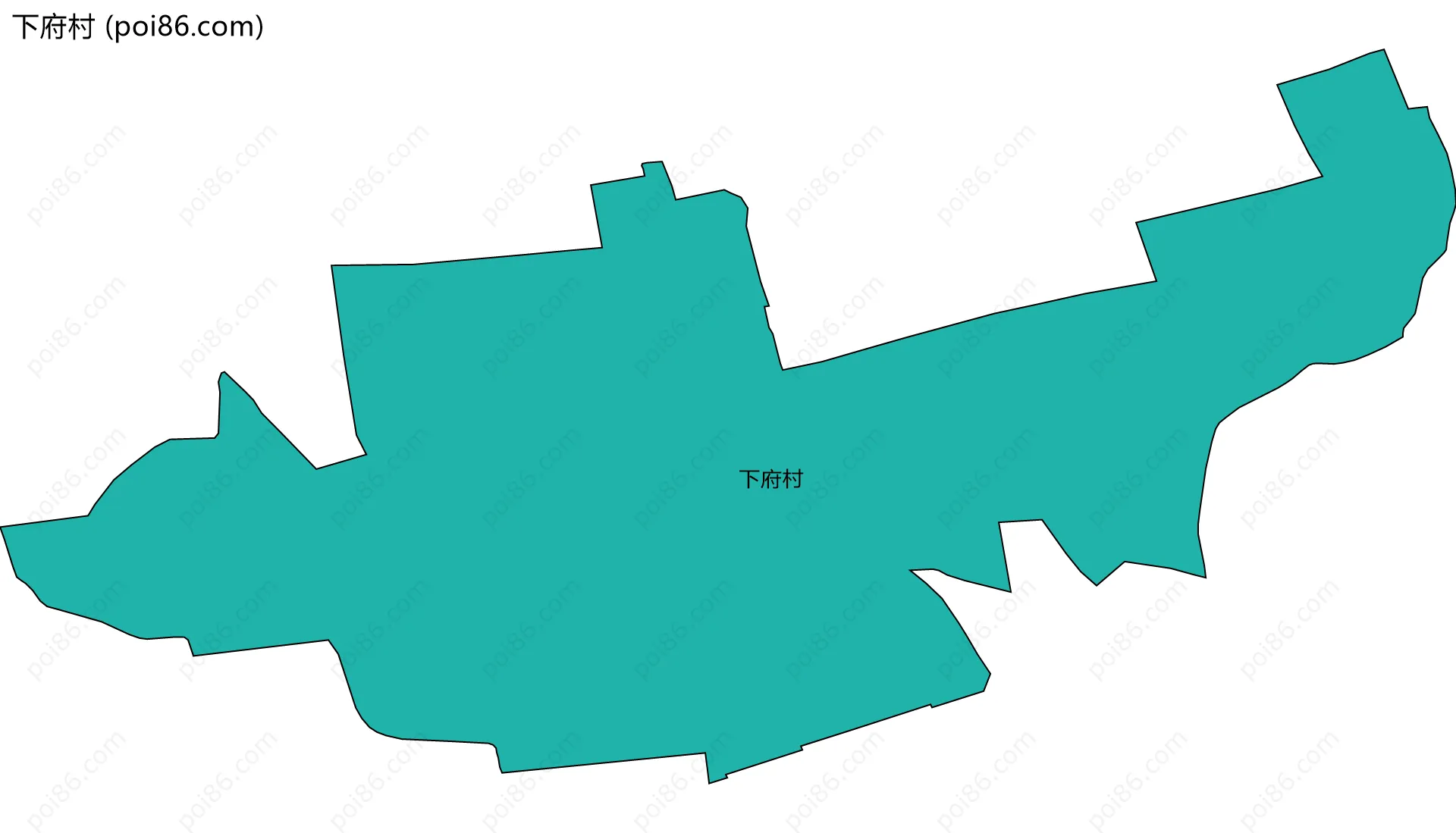 下府村边界地图