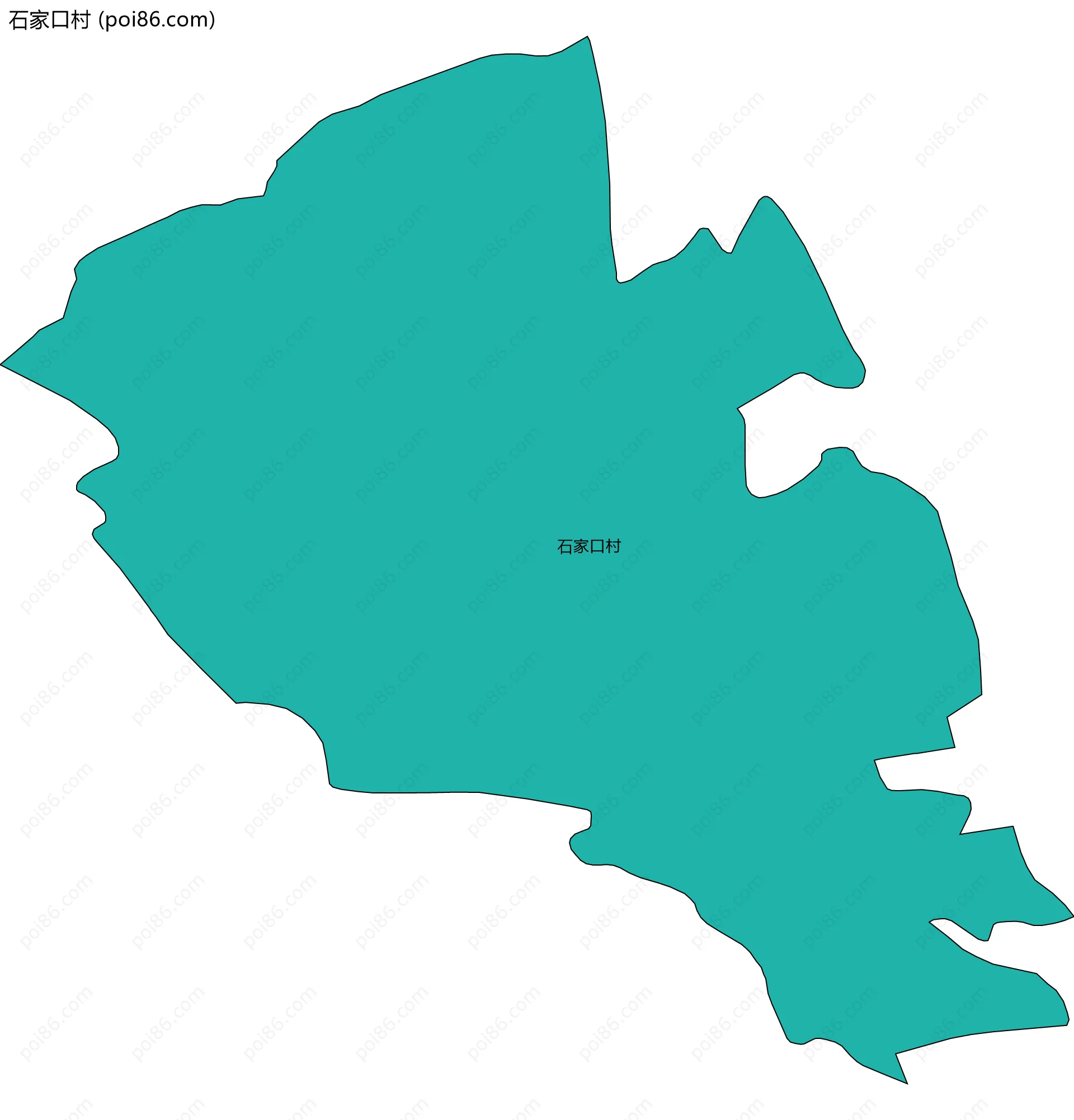 石家口村边界地图