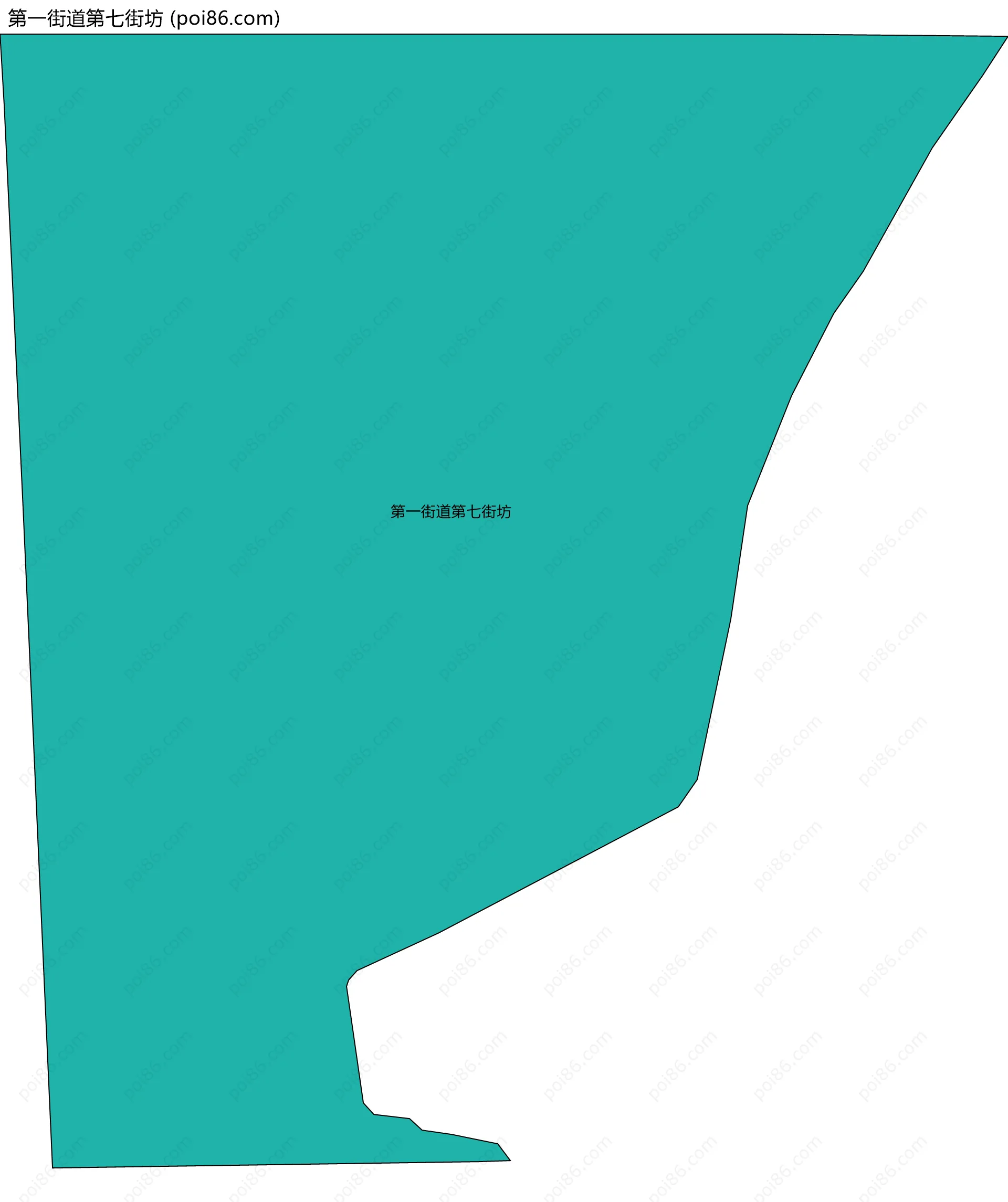 第一街道第七街坊边界地图