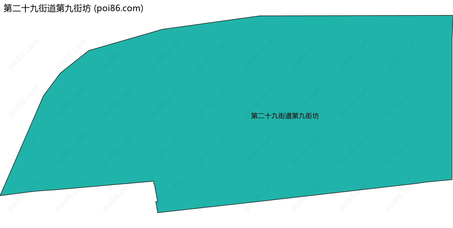 第二十九街道第九街坊边界地图