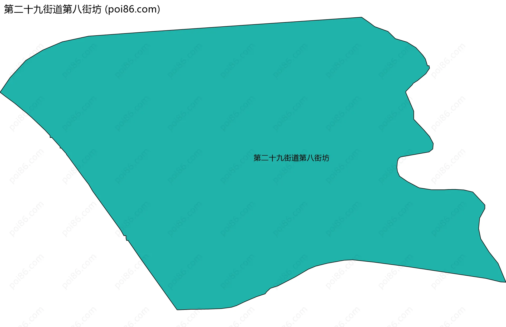 第二十九街道第八街坊边界地图