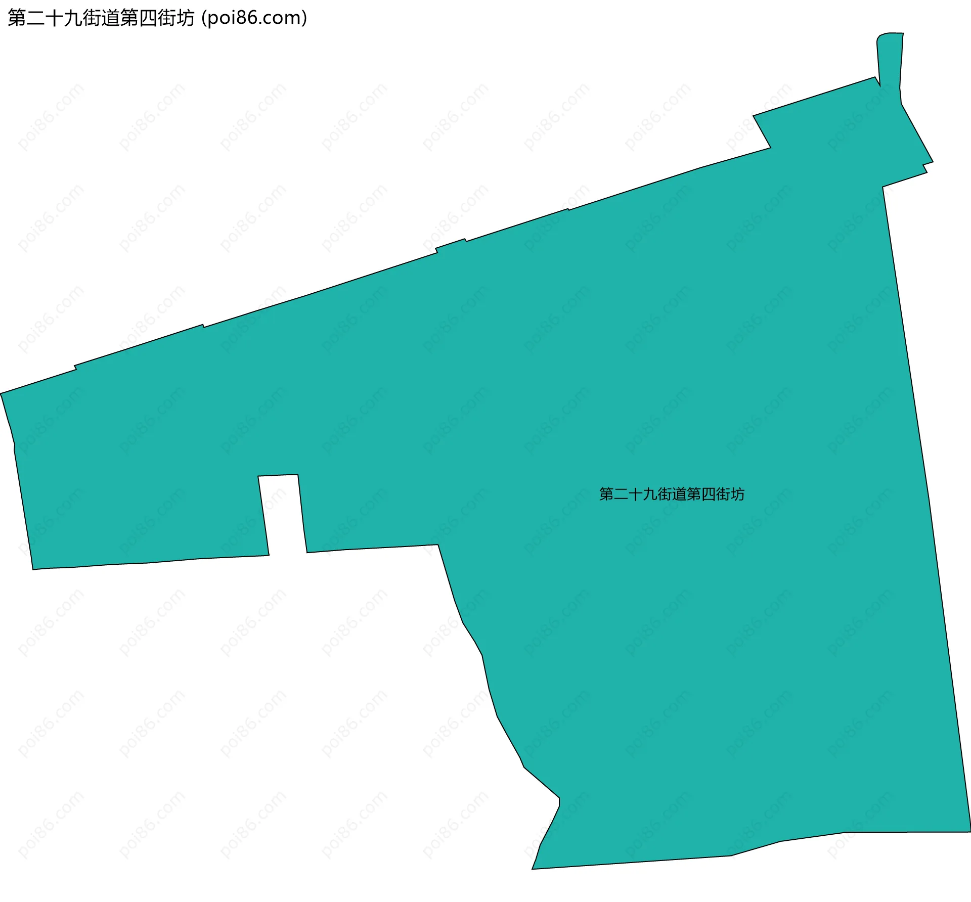 第二十九街道第四街坊边界地图