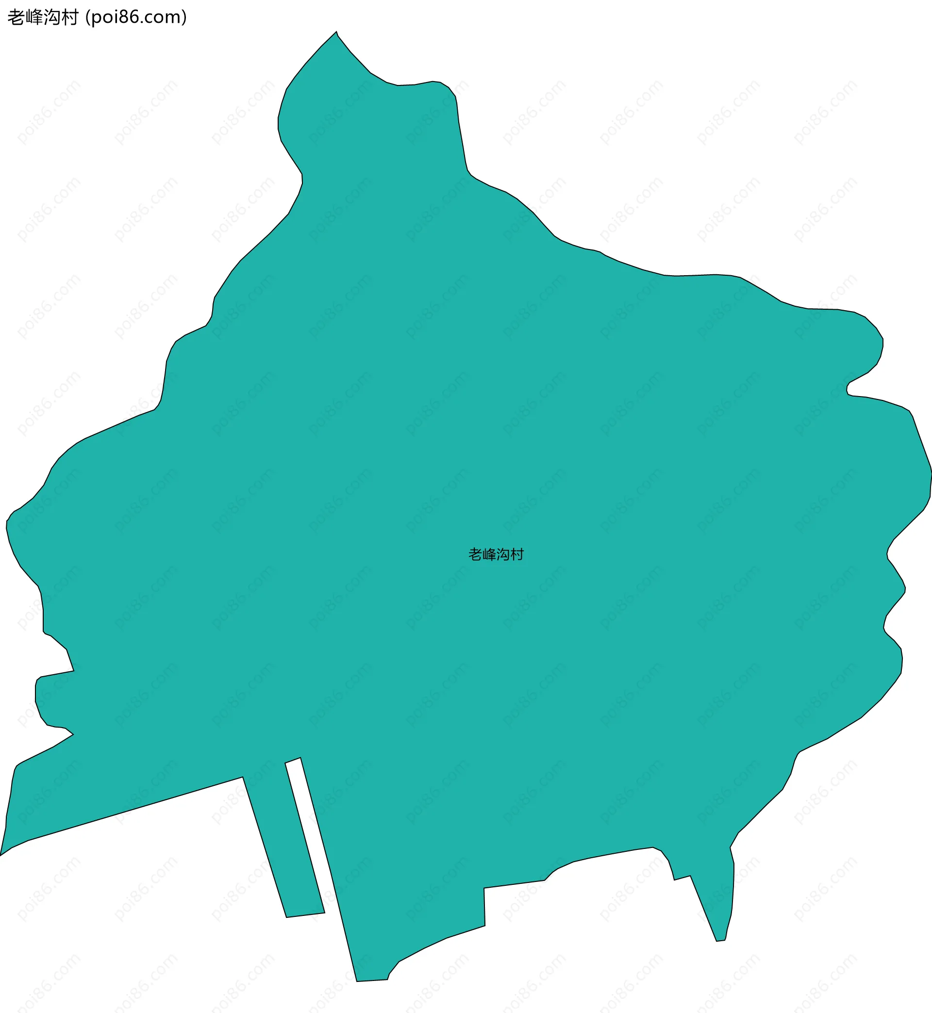 老峰沟村边界地图