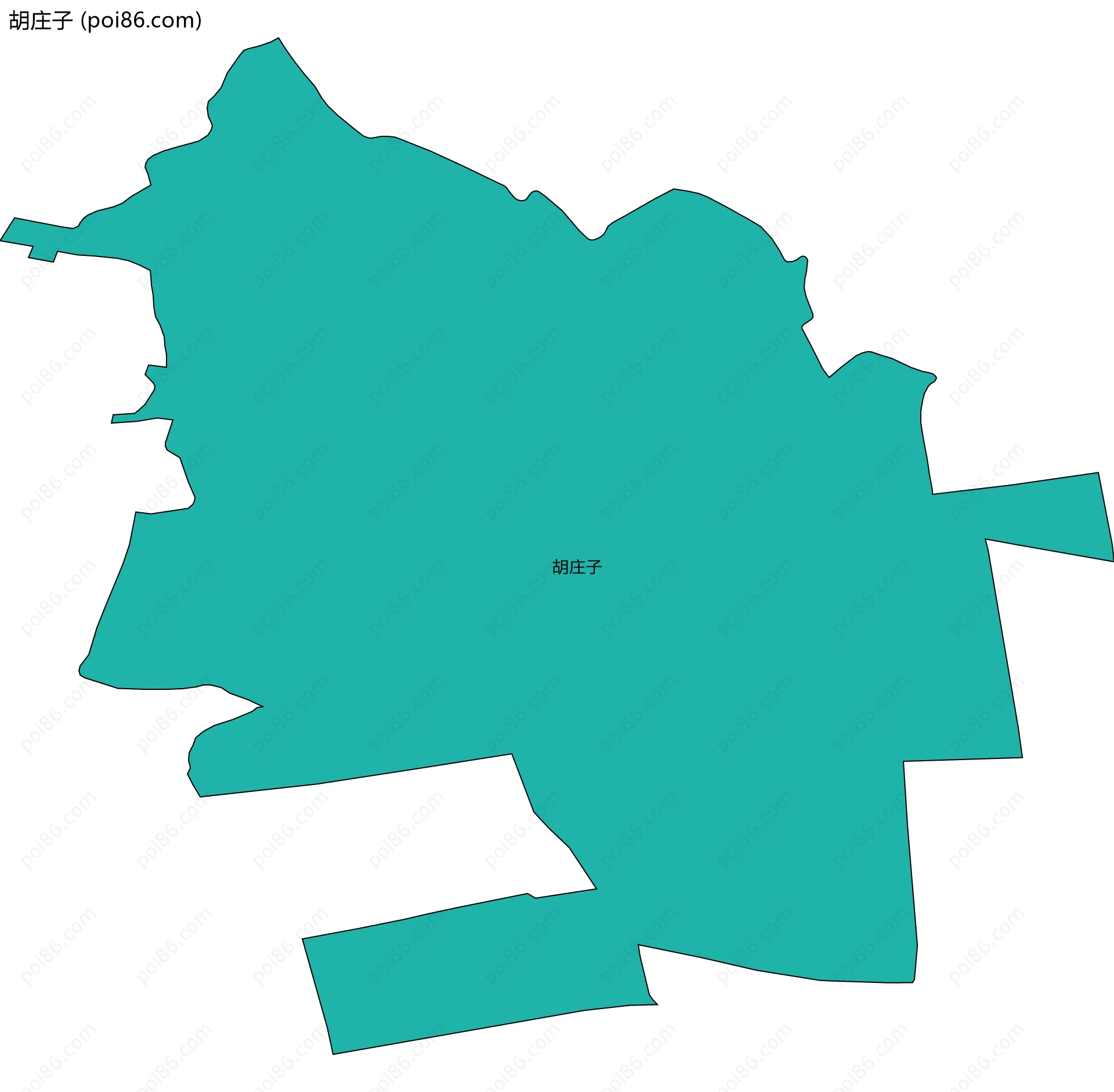 胡庄子边界地图