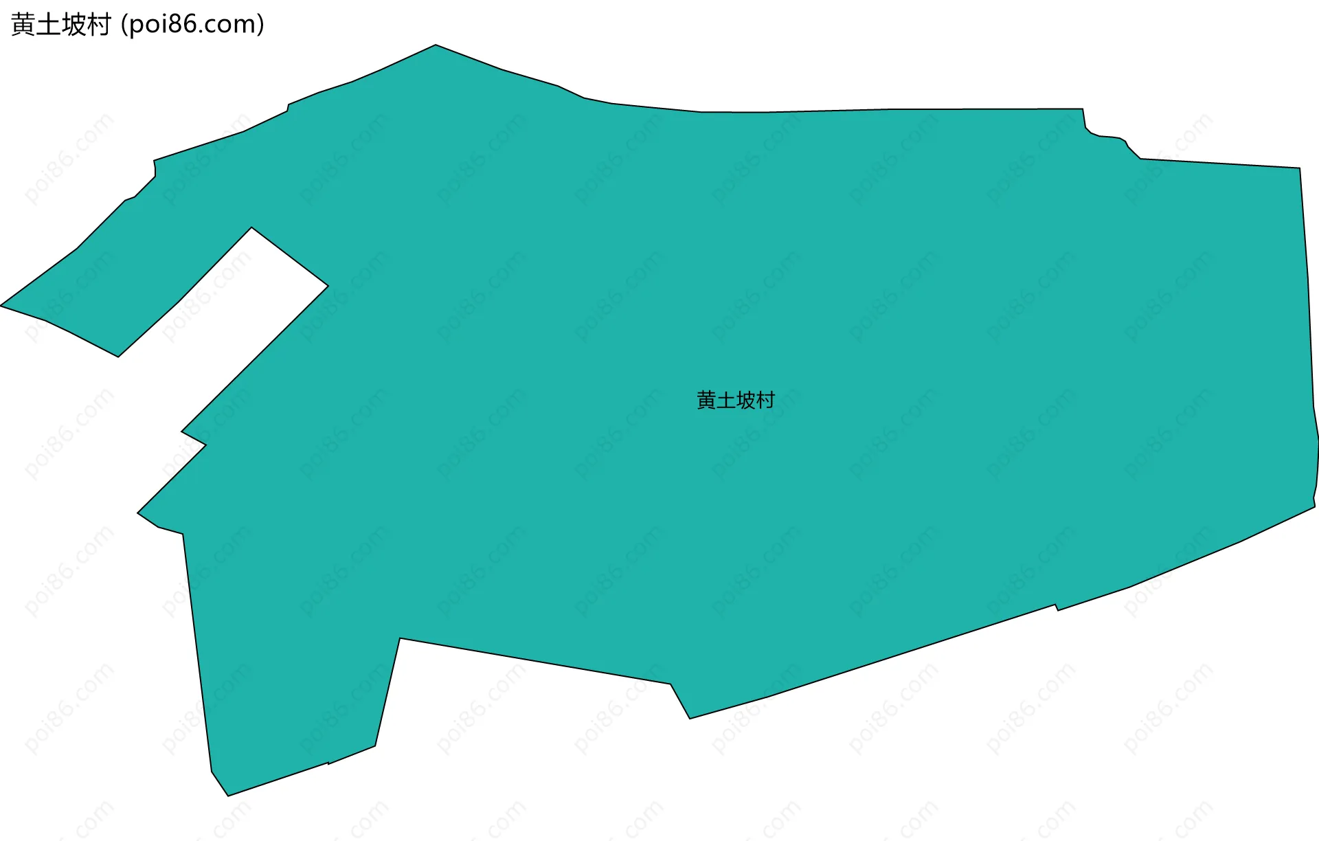 黄土坡村边界地图