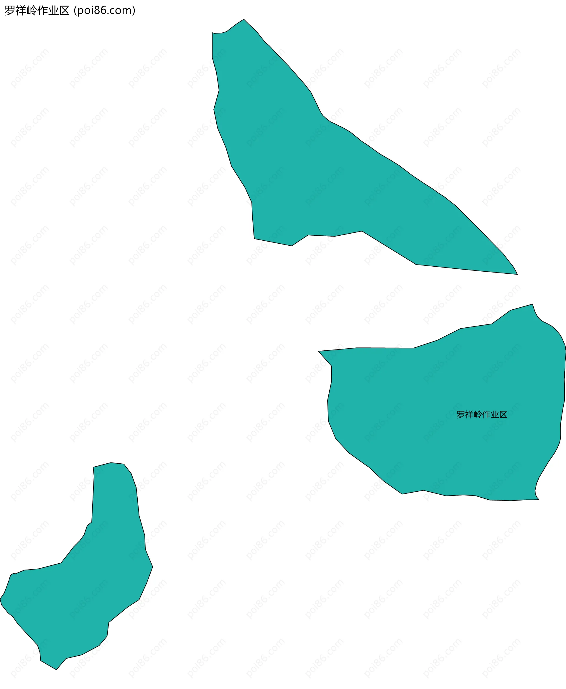 罗祥岭作业区边界地图