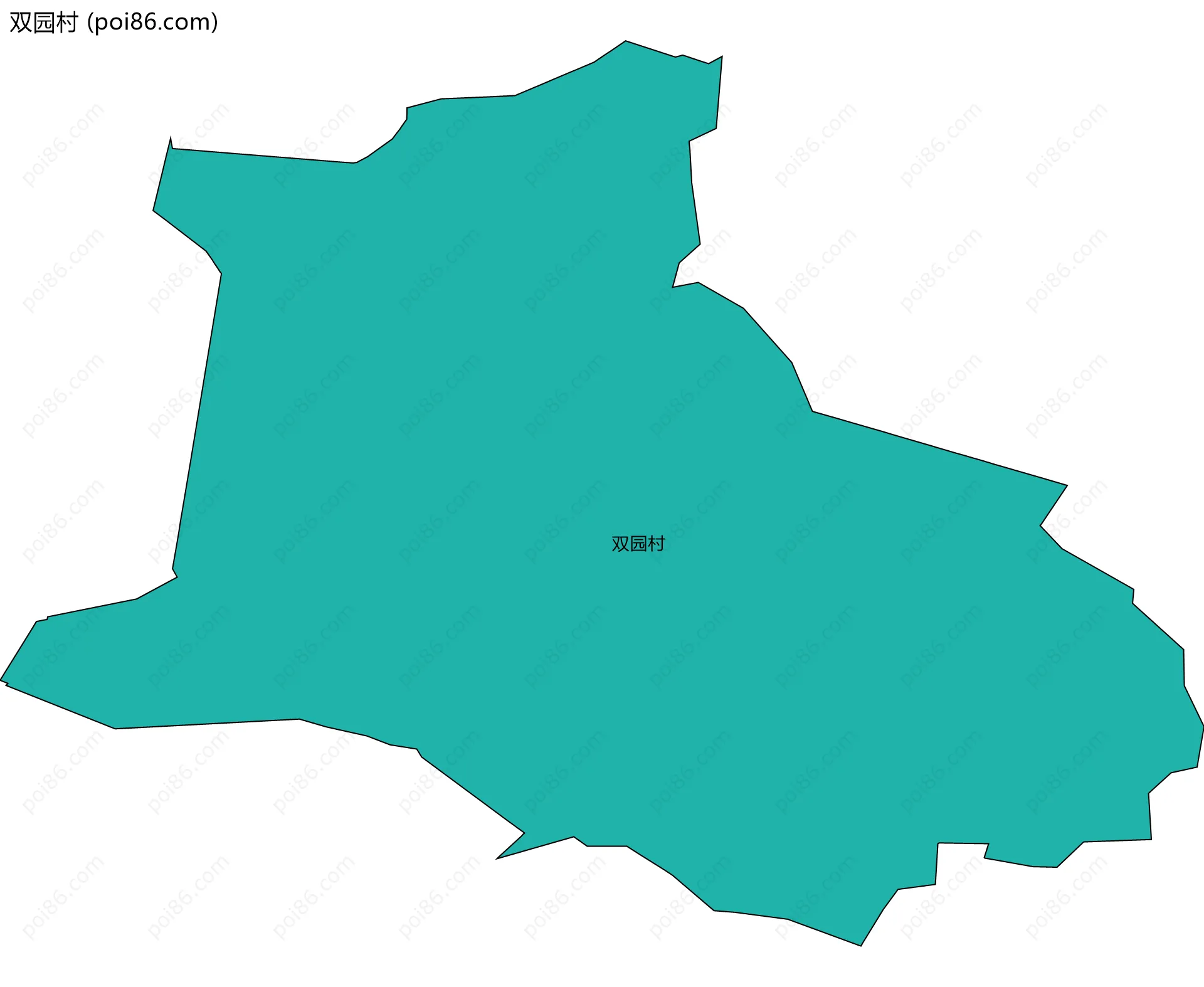 双园村边界地图