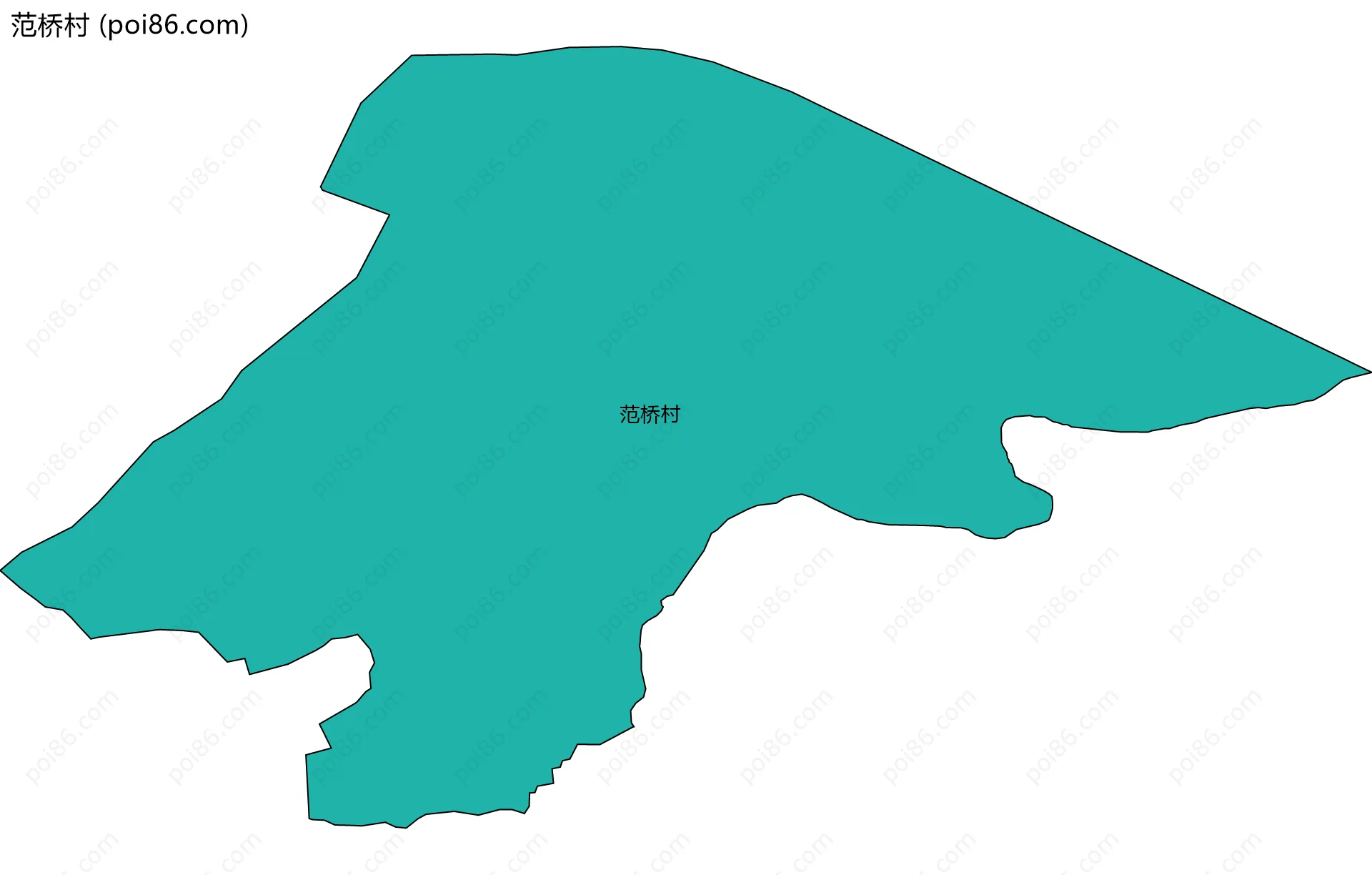 范桥村边界地图
