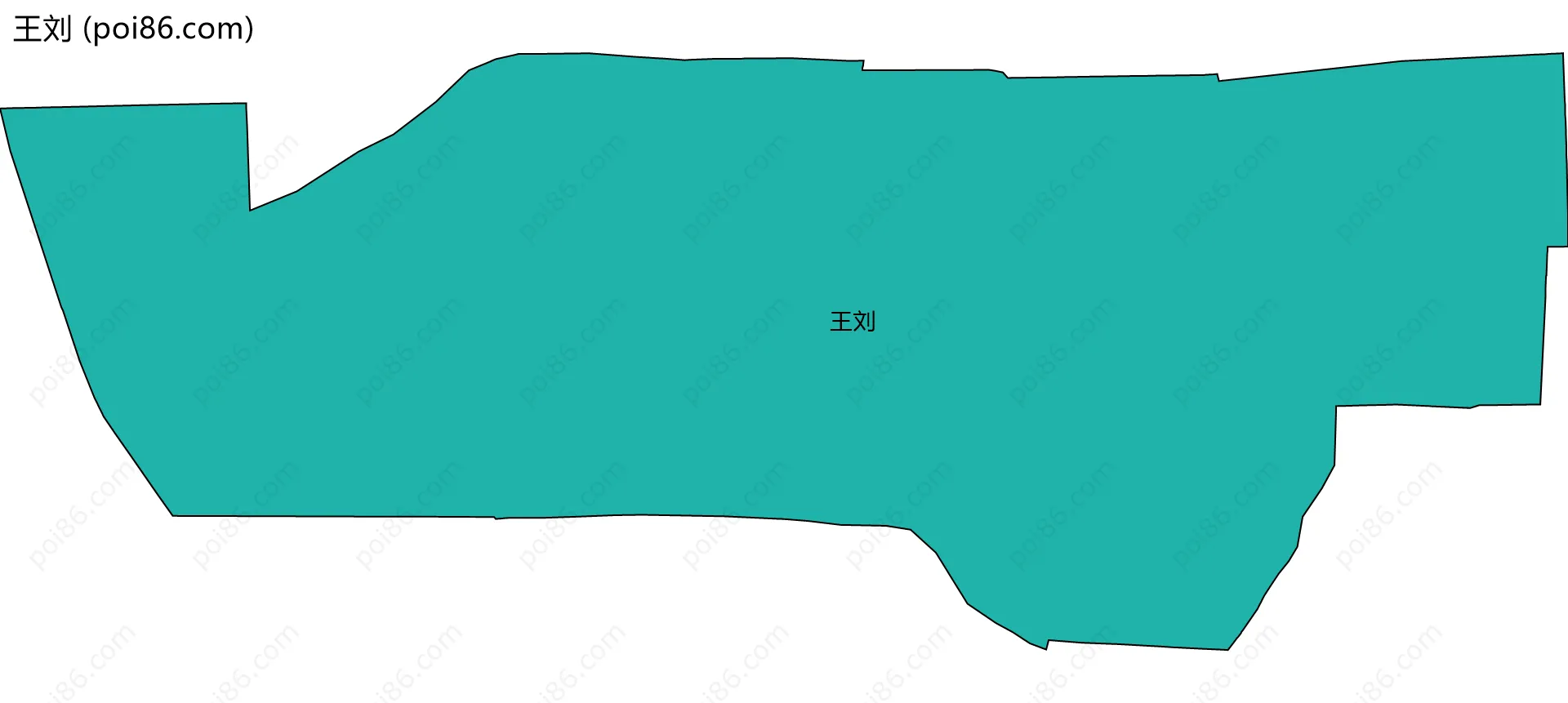 王刘边界地图