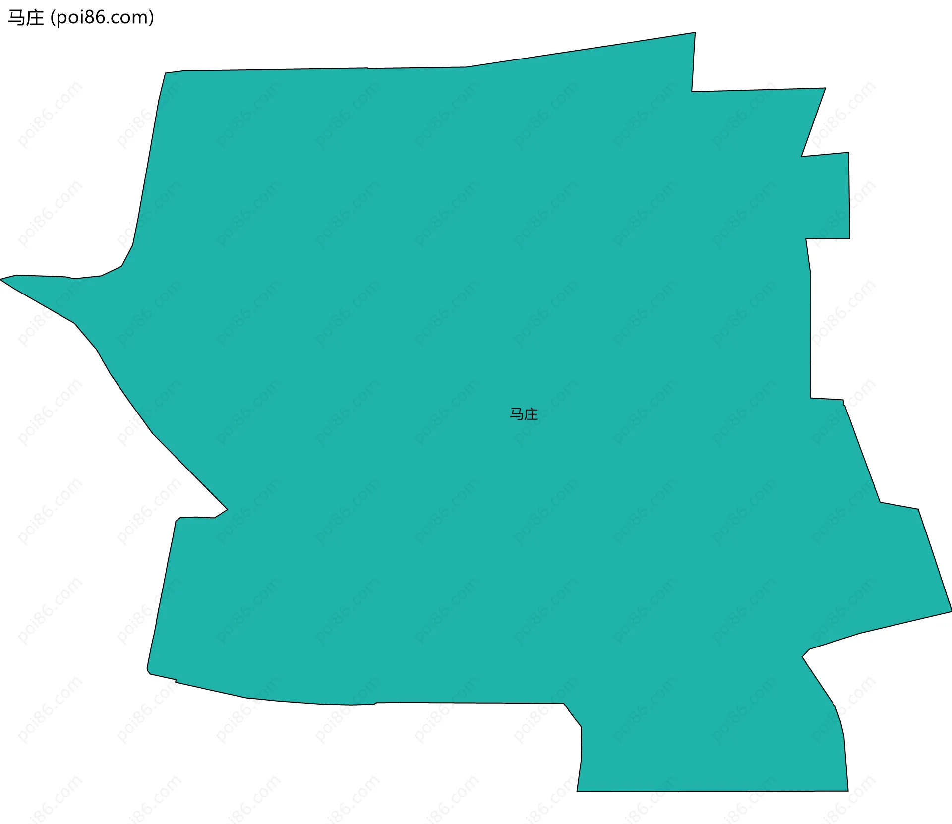 马庄边界地图