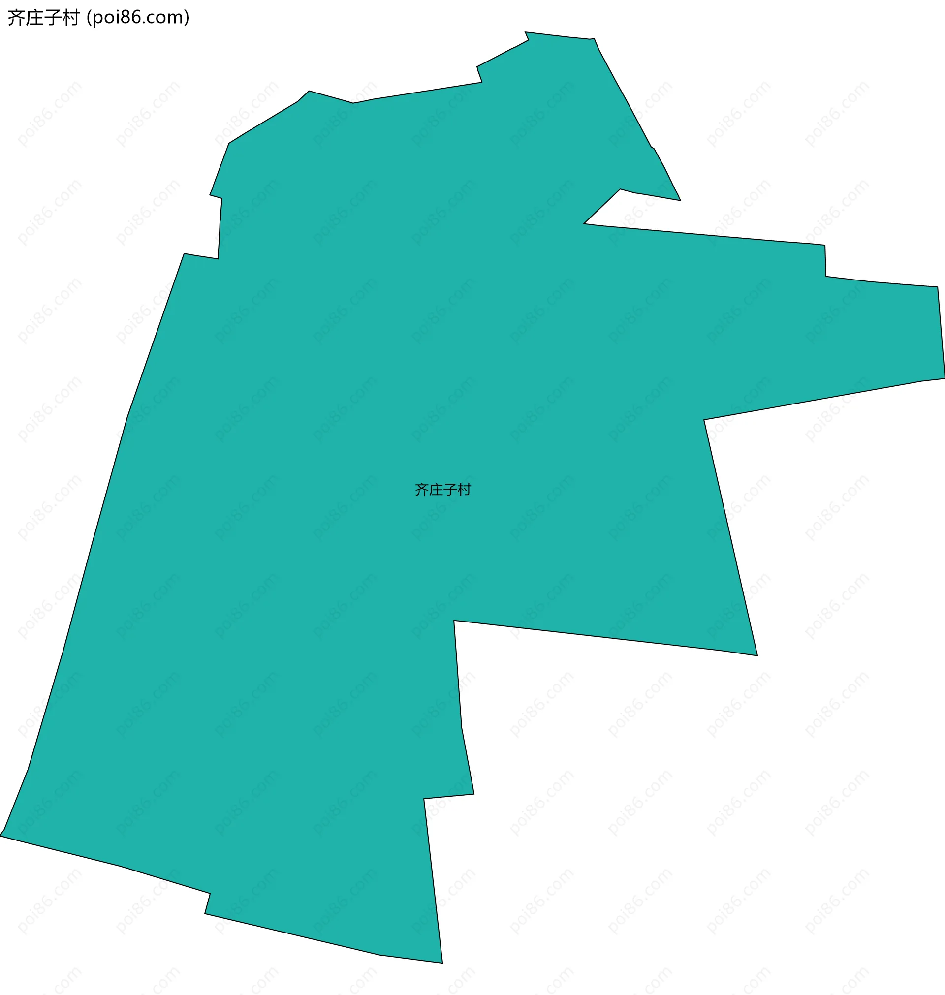 齐庄子村边界地图