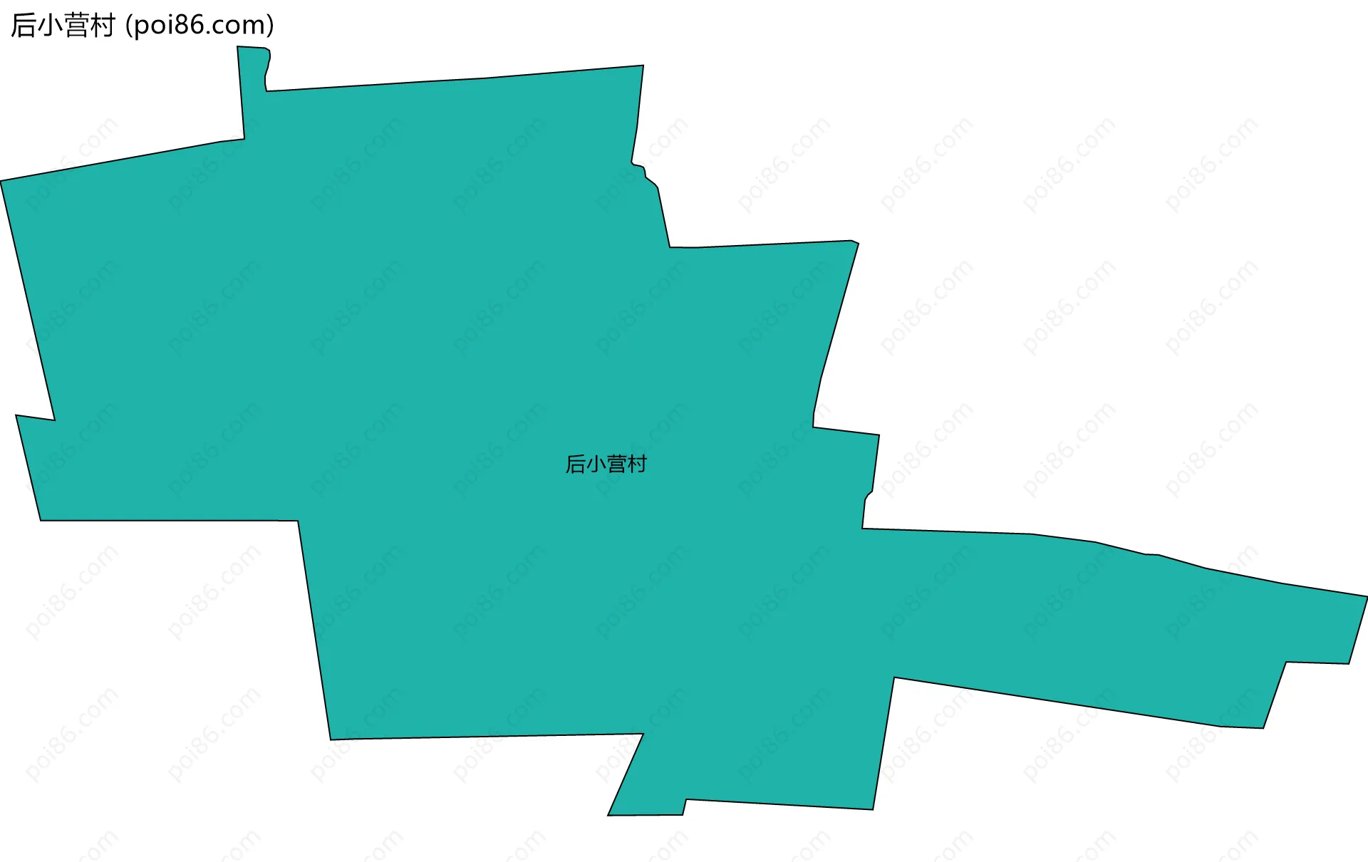 后小营村边界地图