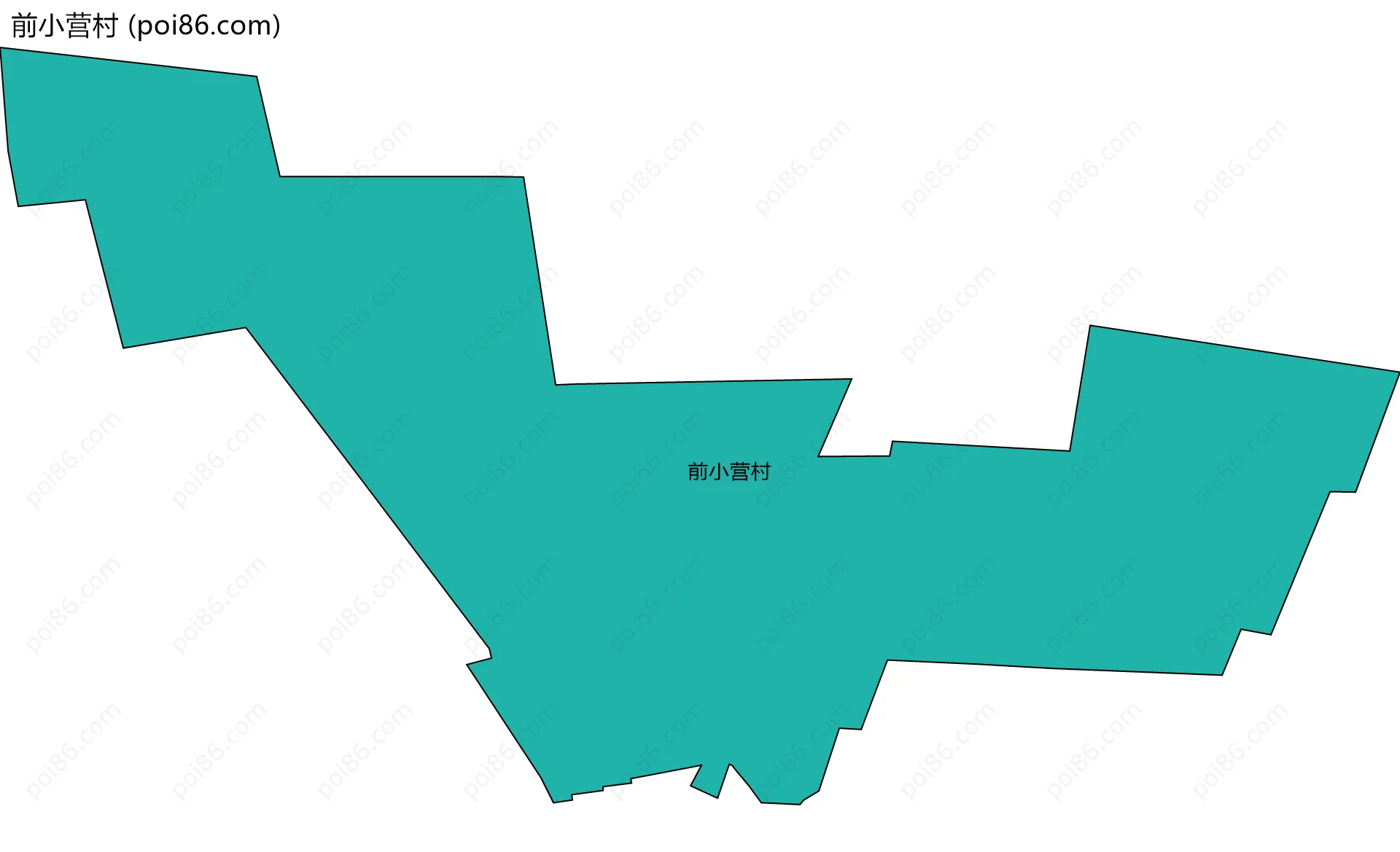 前小营村边界地图