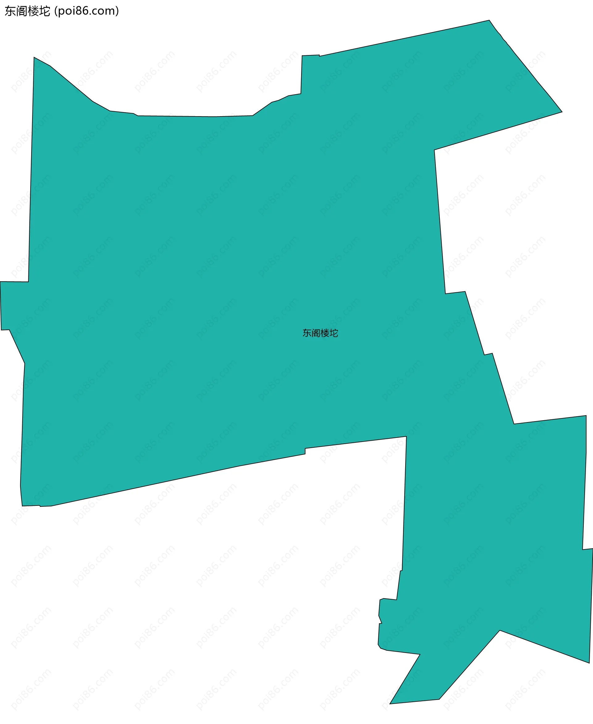 东阁楼坨边界地图