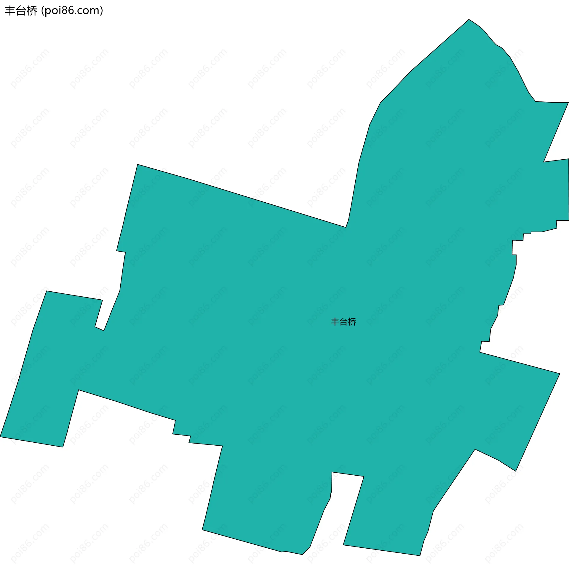 丰台桥边界地图