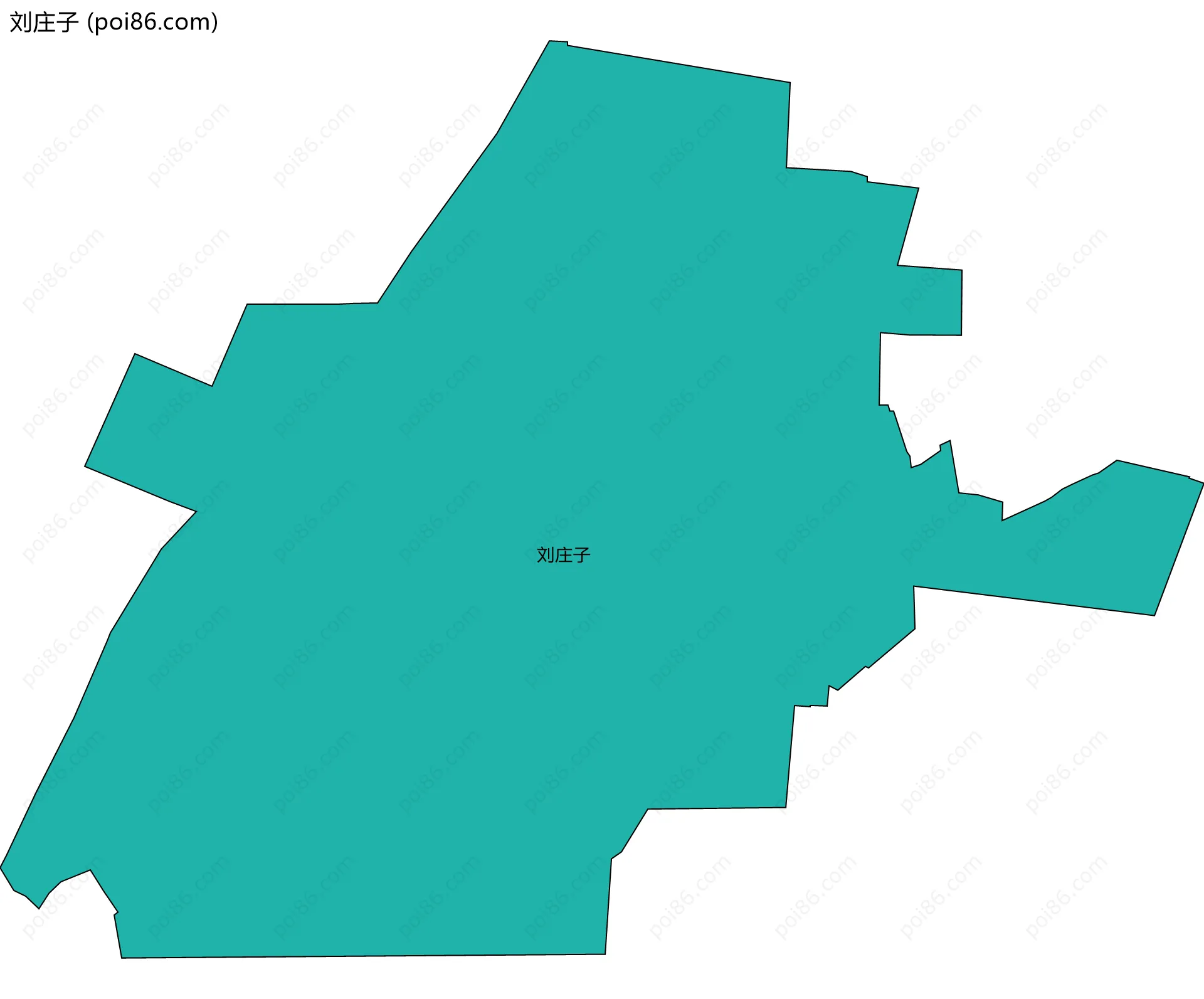 刘庄子边界地图