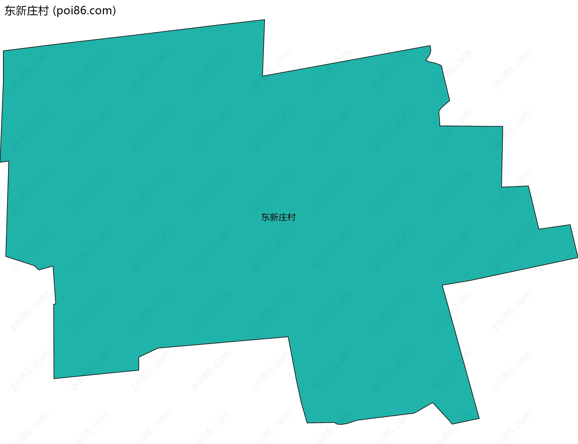 东新庄村边界地图