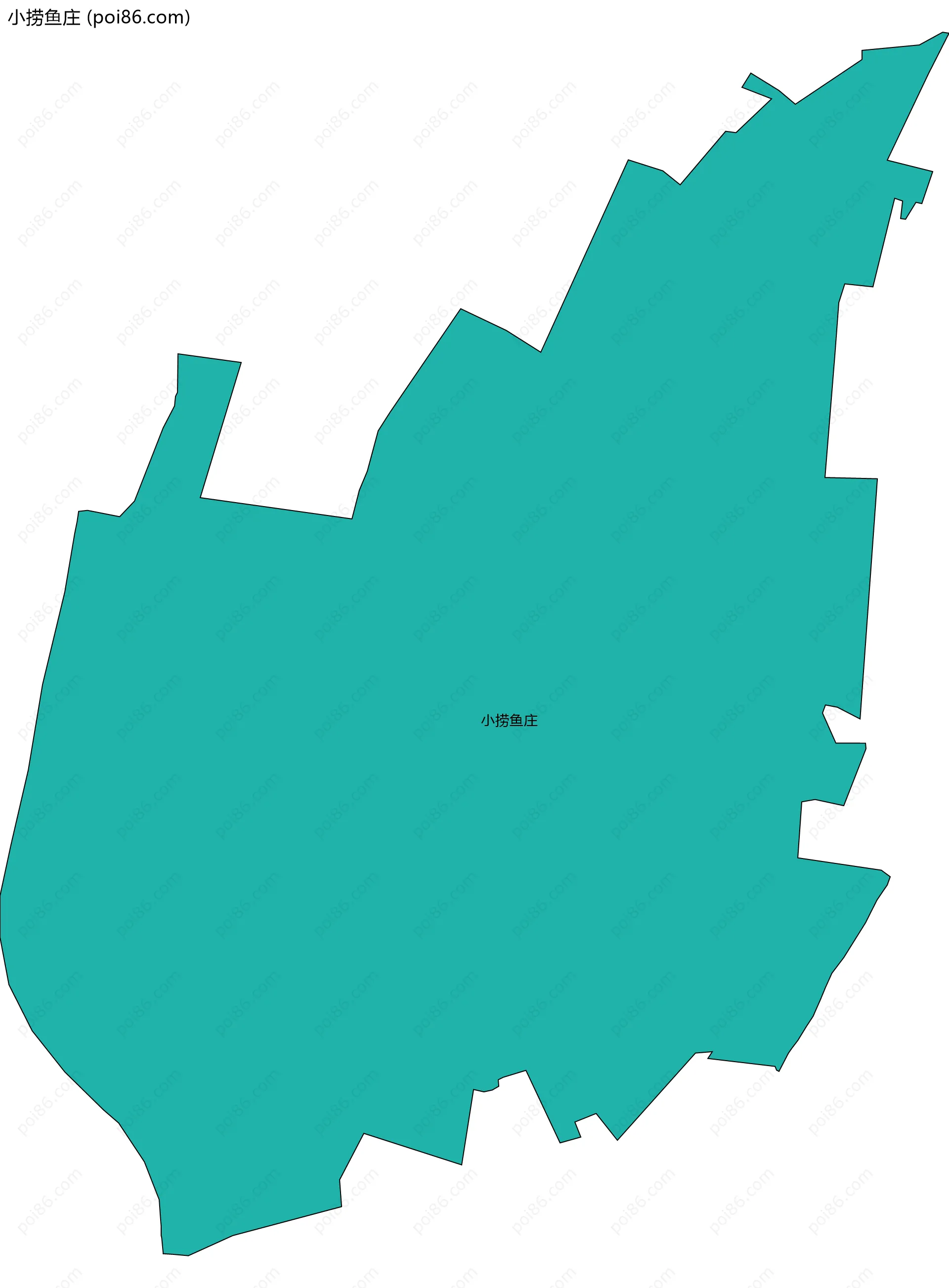 小捞鱼庄边界地图