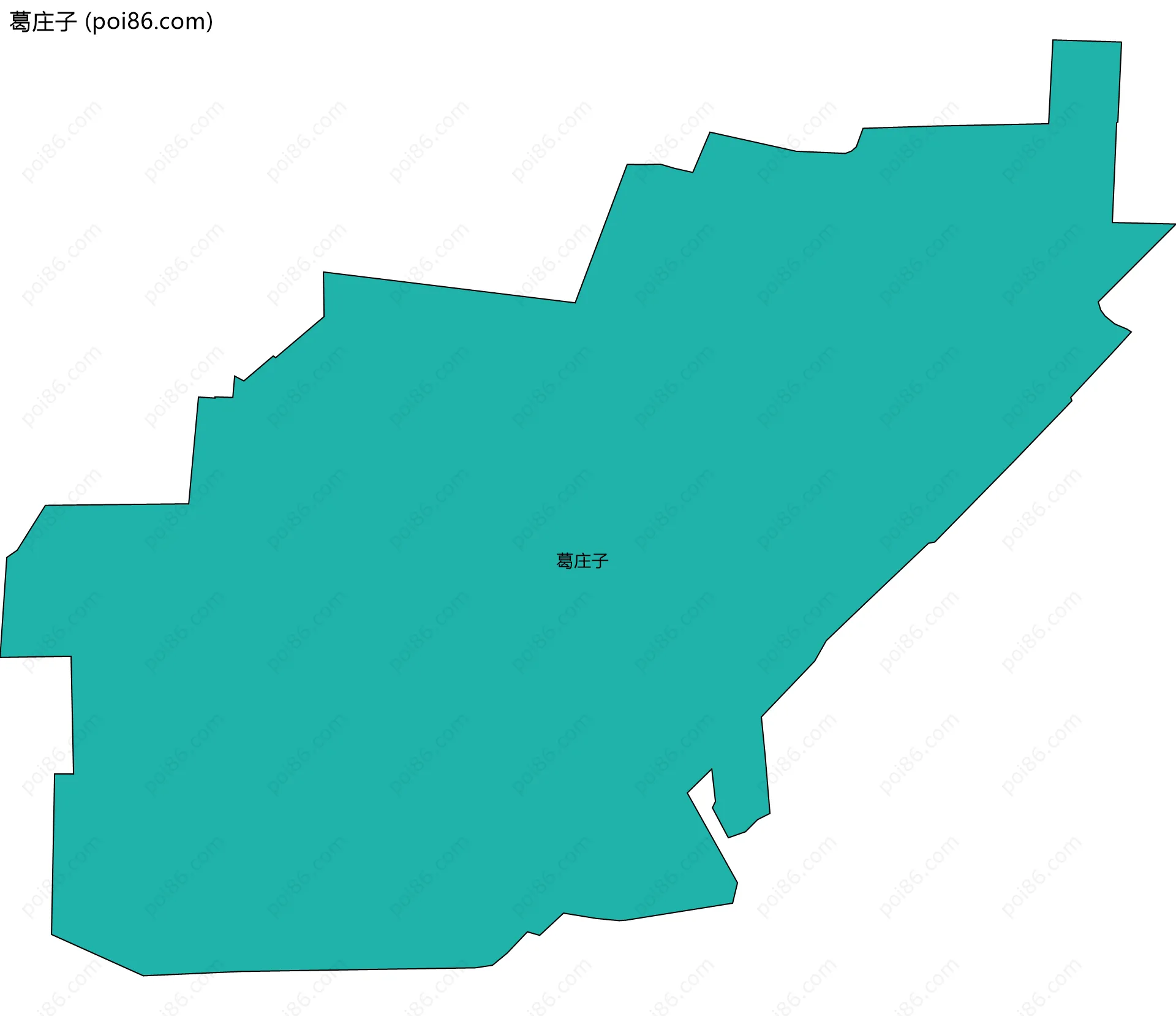 葛庄子边界地图