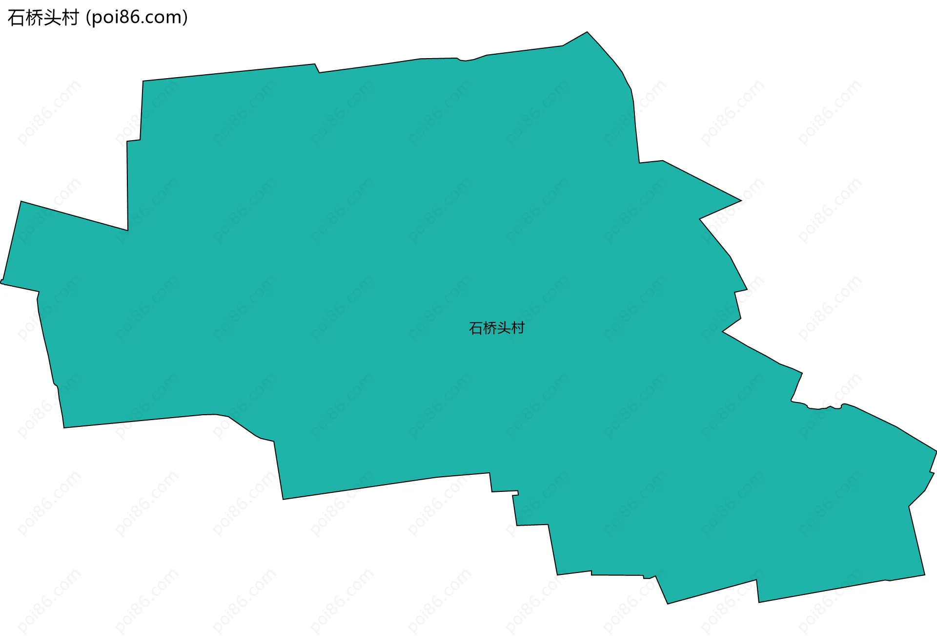 石桥头村边界地图