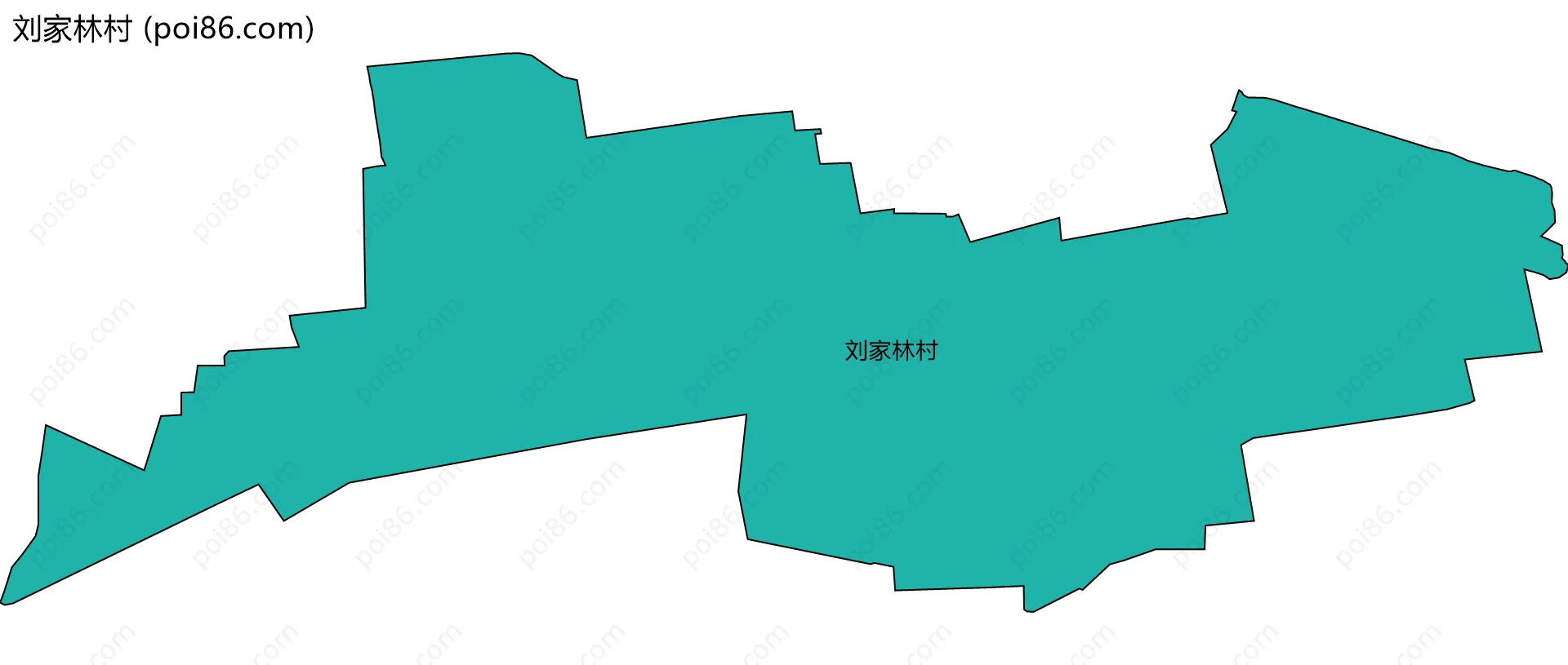 刘家林村边界地图