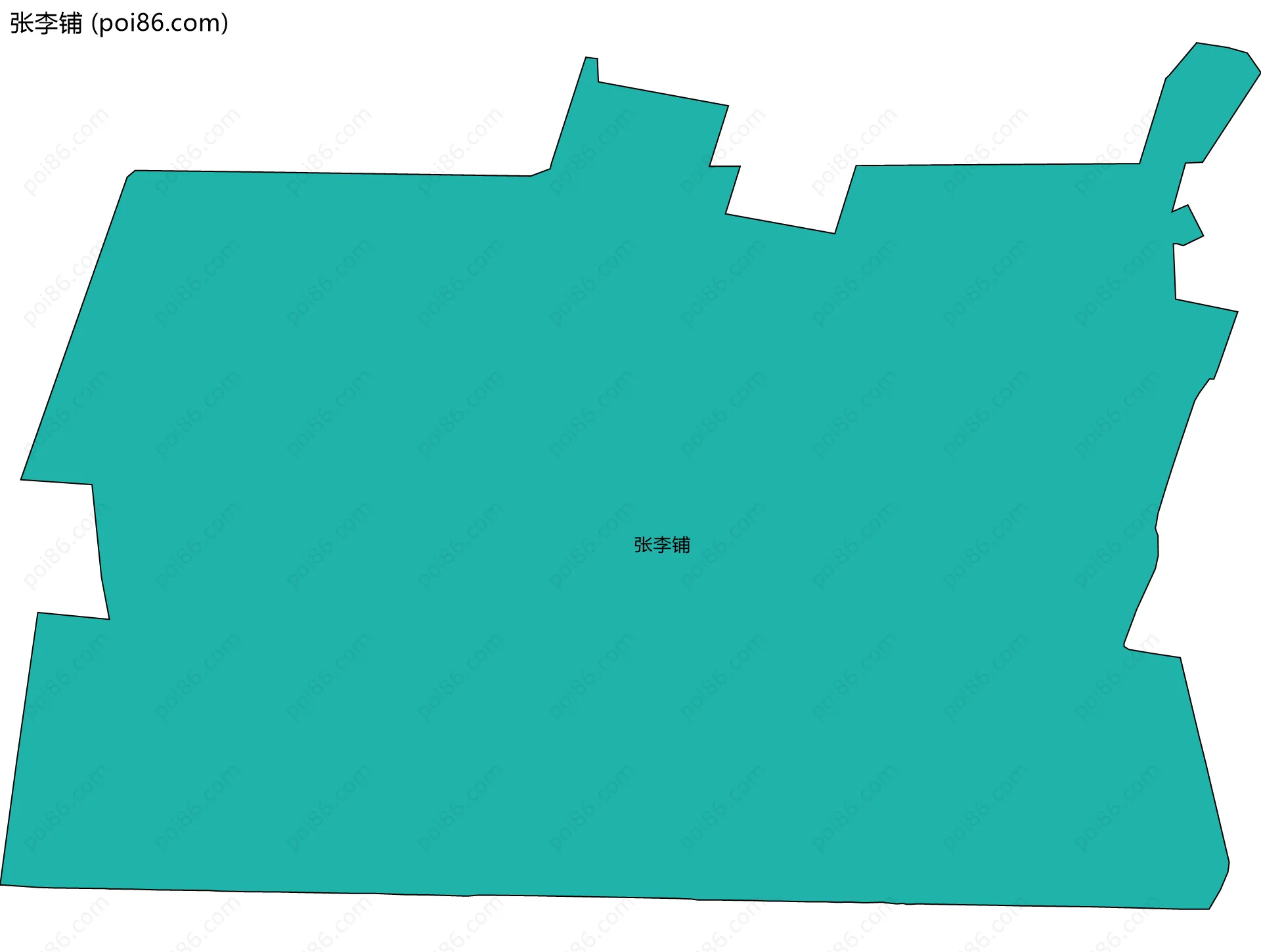 张李铺边界地图