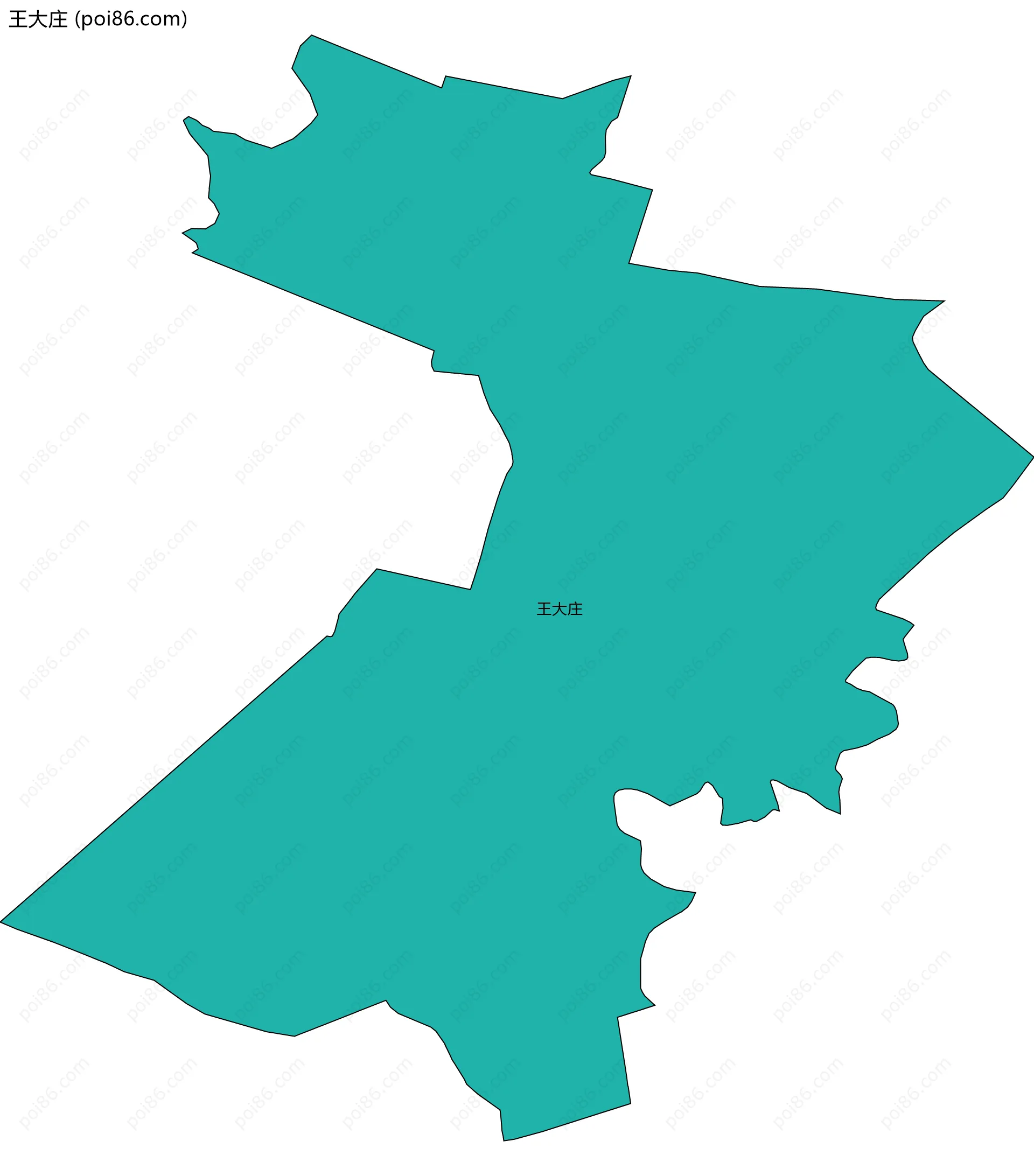 王大庄边界地图