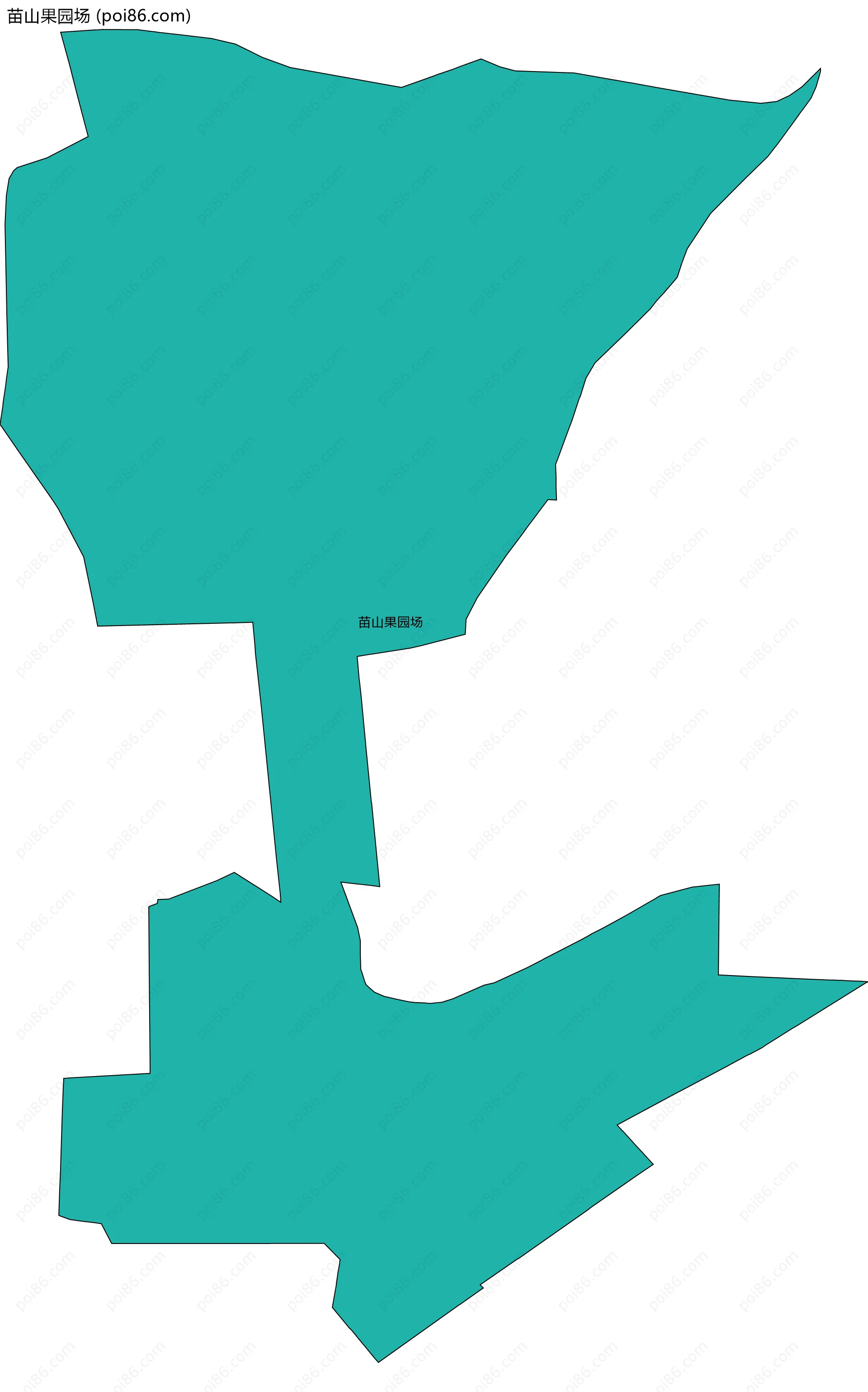 苗山果园场边界地图