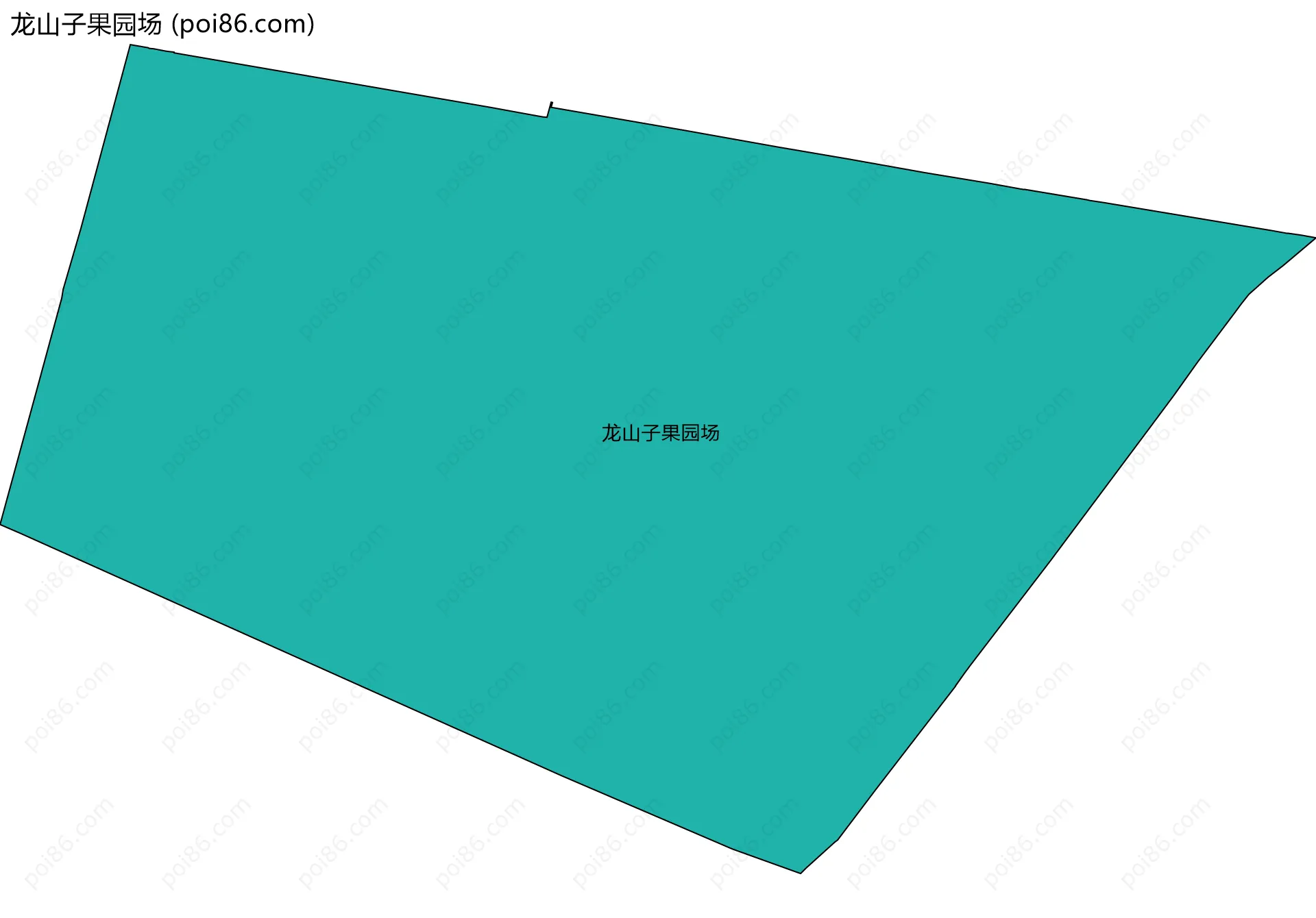 龙山子果园场边界地图