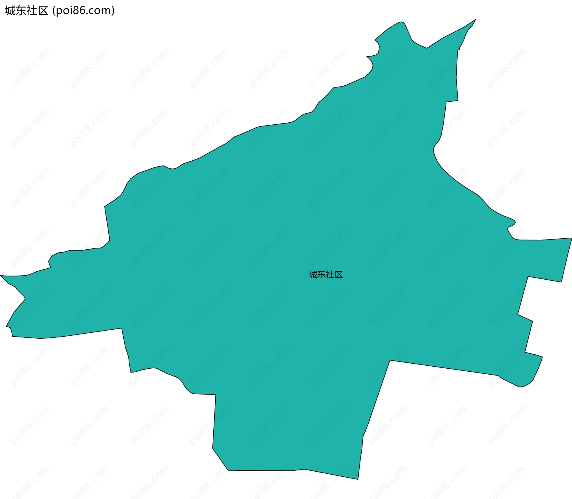 城东社区边界地图