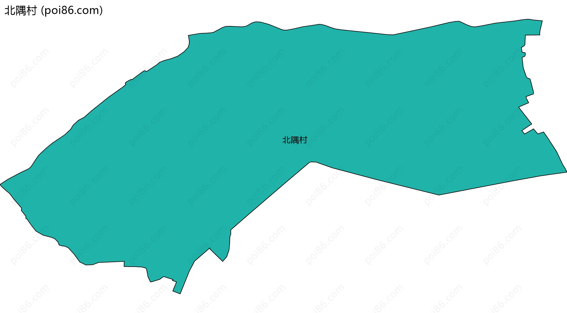 北隅村边界地图