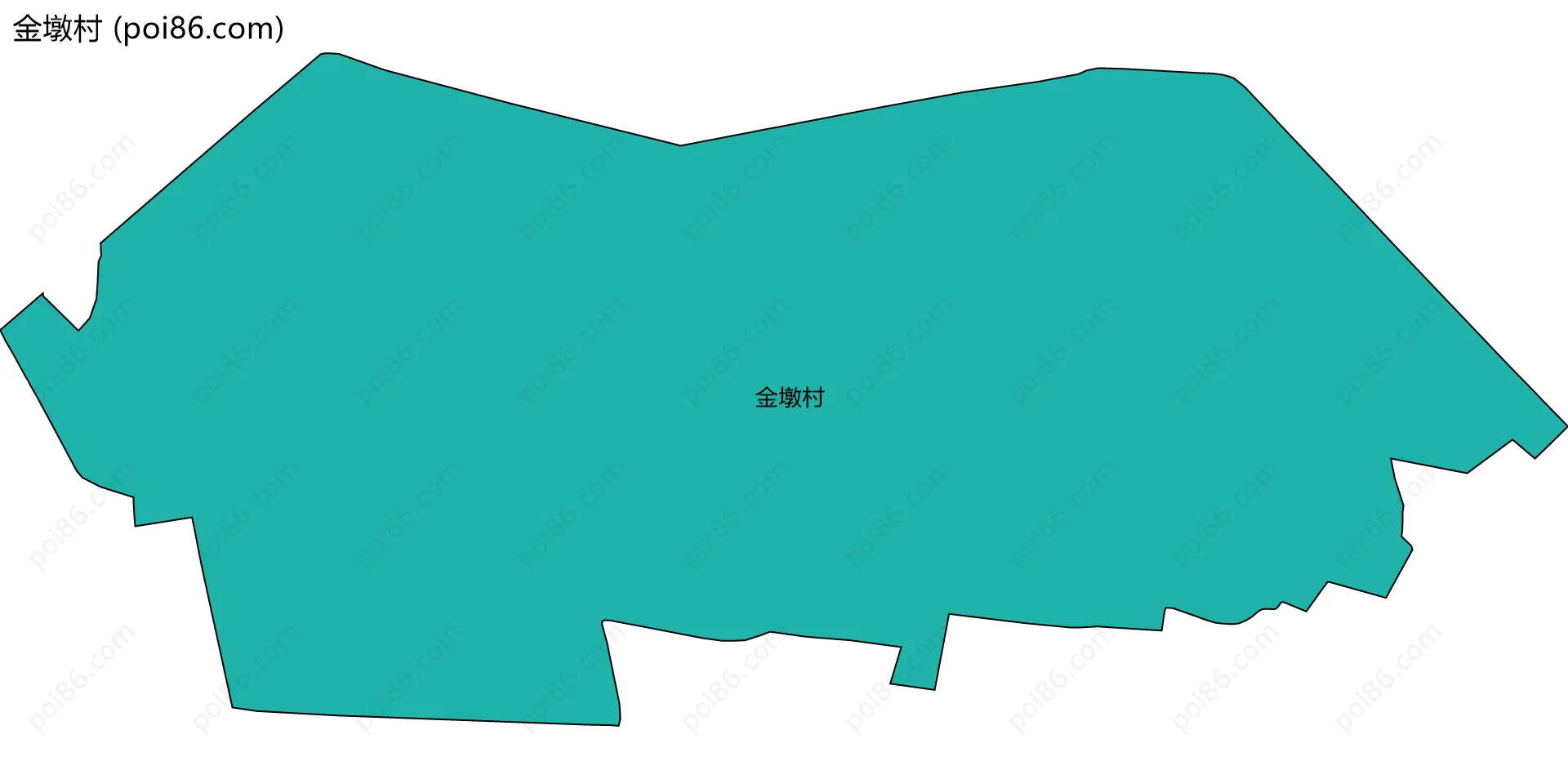 金墩村边界地图