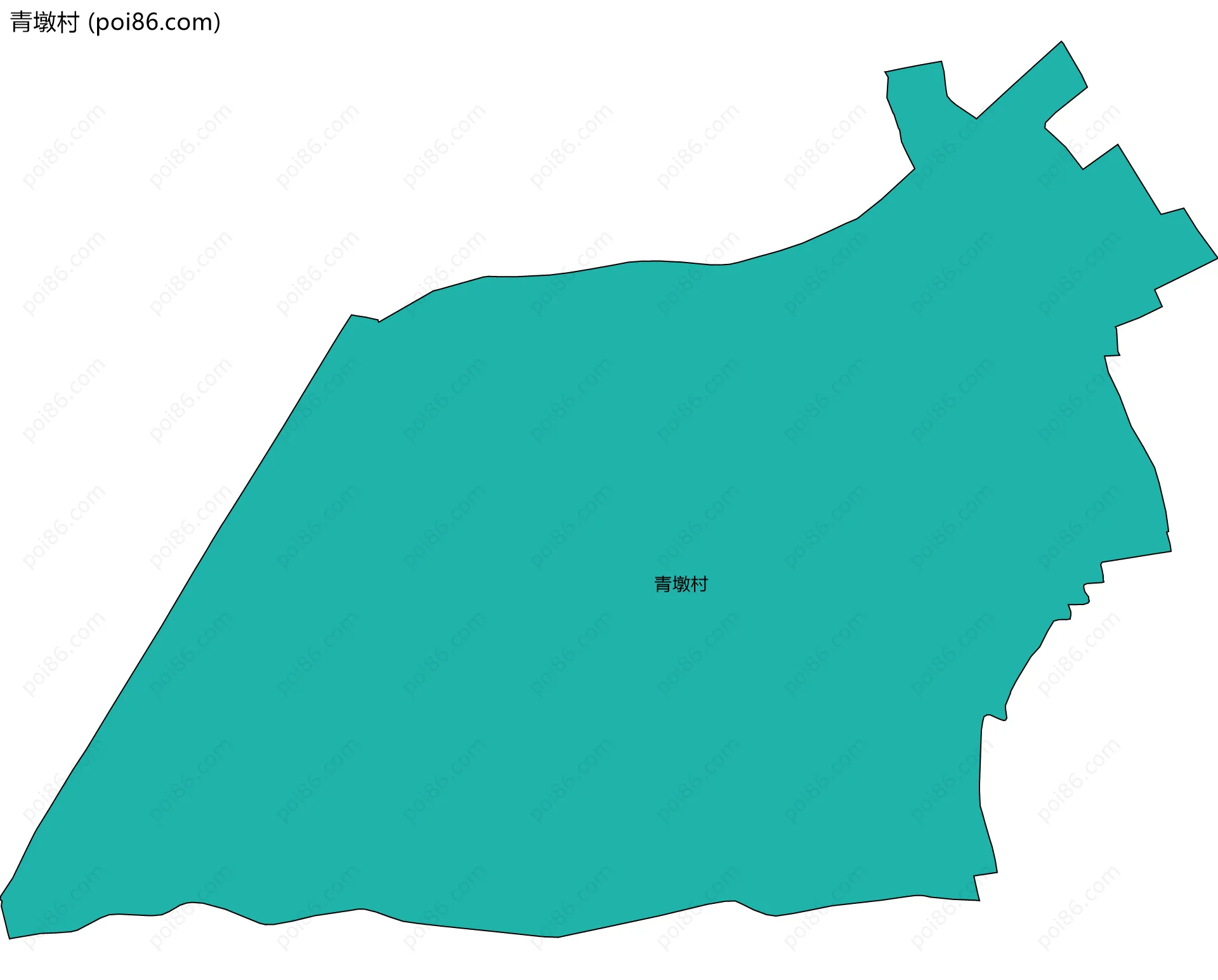 青墩村边界地图